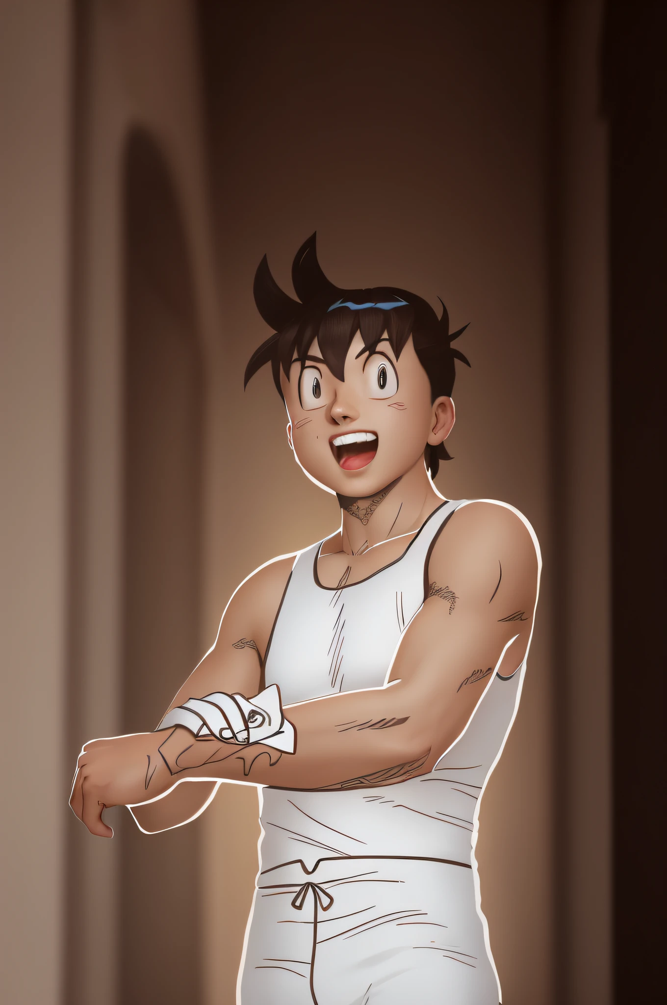 oppav3, (masterpiece, super quality, high resolution, 8k, complex: 1.2), (detailed face: 1.2), (wearing a white shirt: 1.5), handsome, detailed skin, pores, absurdity, lump, 1 boy, male focus, (realistic)), good lighting quality, delicate body, hallyu idol, ((pale skin)), bend, balanced eyes, brown eyes, smile, white teeth, smooth hair