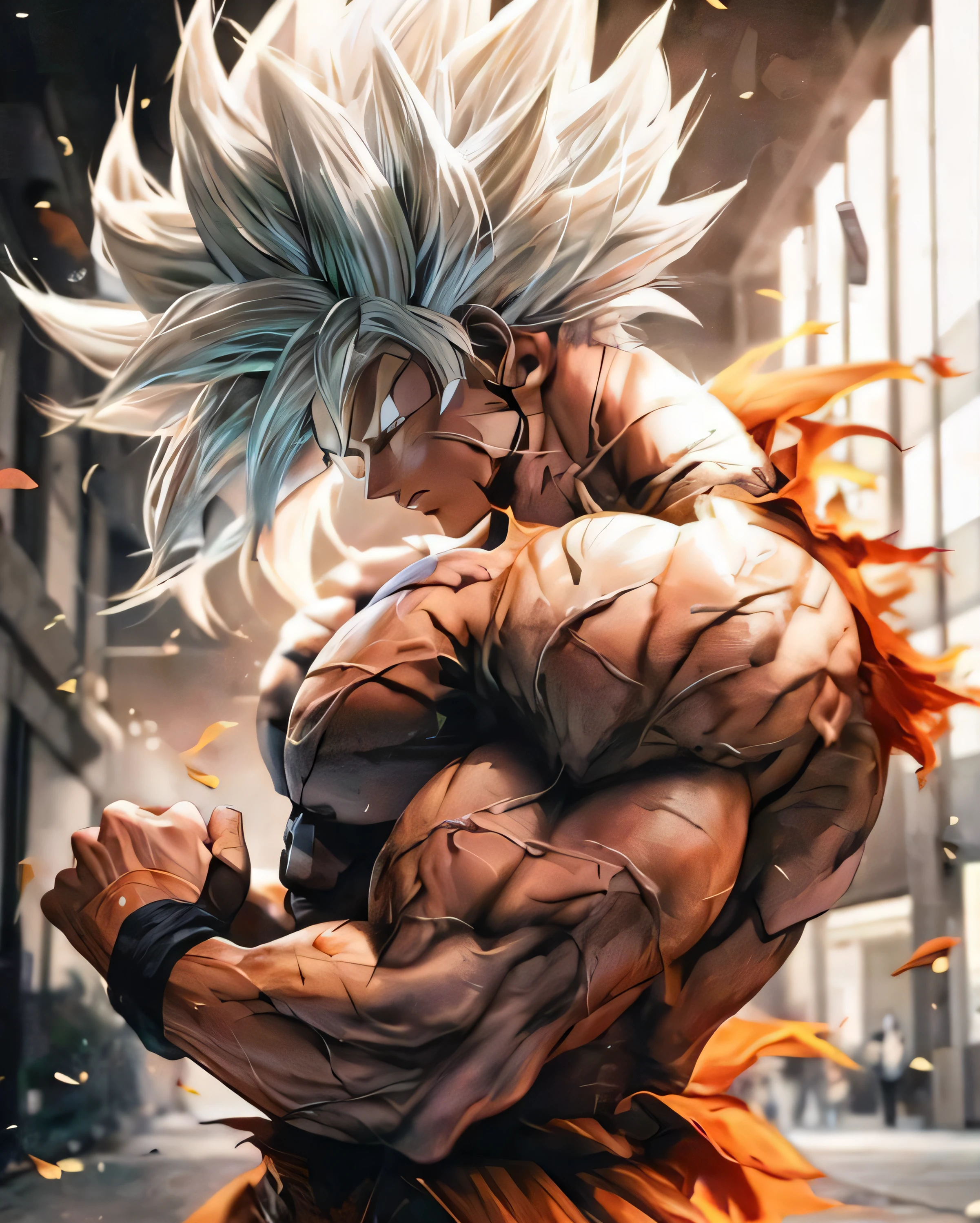 a closeup of a person with a very large body, super goku saiyan, ultra instinct, super saiyan, wallaper anime, human goku, son goku, hd wallaper anime, super dragon ball goku sayajin, dragonball character, anime wallpaper 4k, anime wallpaper 4k, anime wallpaper 4k, super sayian goku, broly, goku human l --auto
