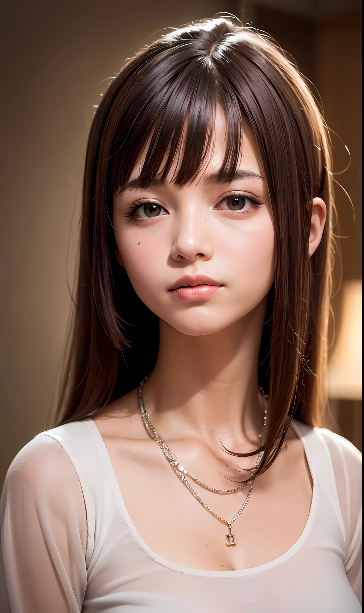 best quality, masterpiece, highres, 1girl, hair ornament, necklace, jewelry, beautiful face, , , photorealistic, dark studio, edge lighting, two-tone lighting, (high detailed skin: 1.2), 8k uhd, dslr, soft lighting, high quality, volumetric lighting, candid, photography, high resolution, 4k, 8k, Bokeh, --auto