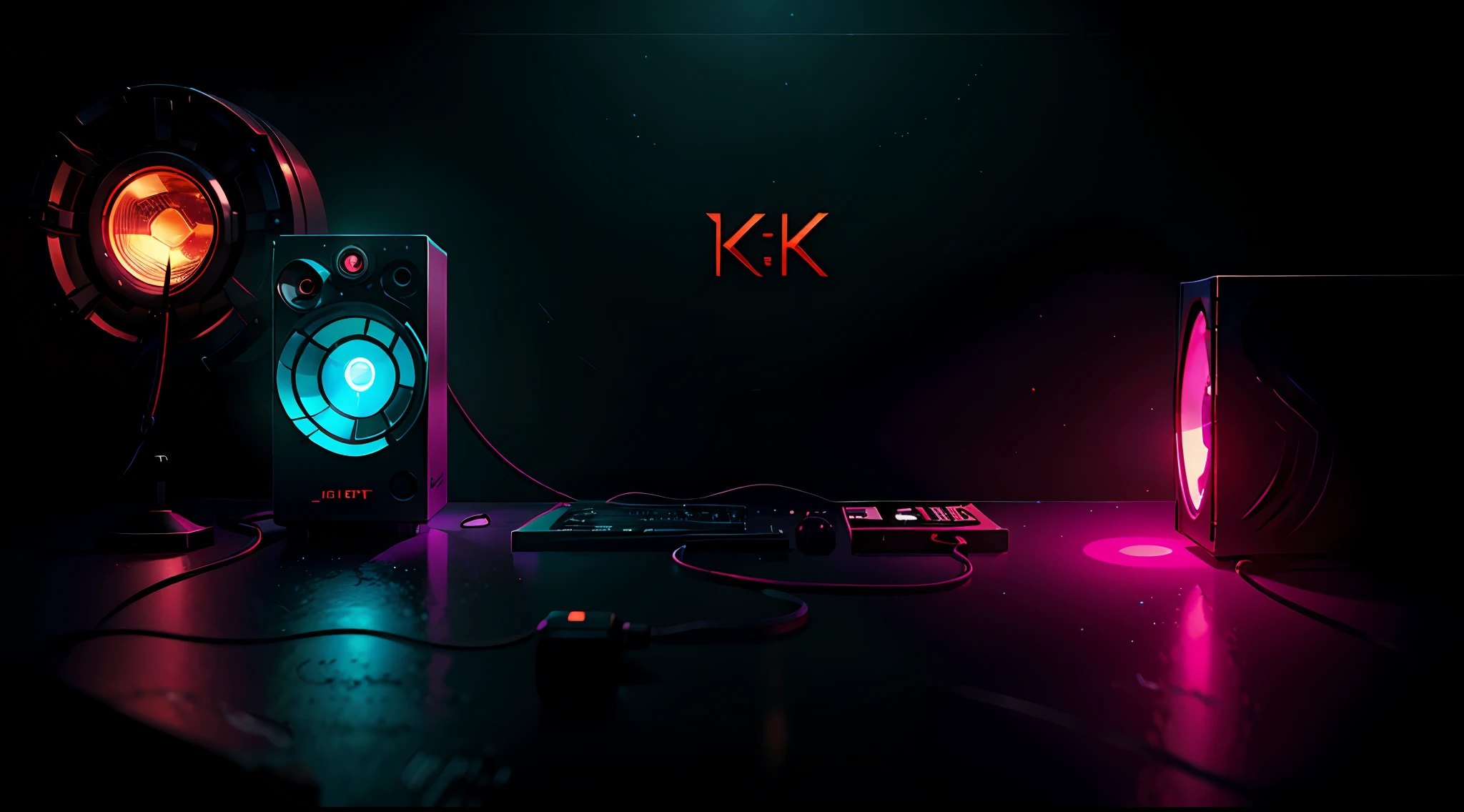 sound box, cyber punk, with neon, speaker, bottom-up perspective, {{(masterpiece),(extremely detailed CG unit 8k wallpaper),), best quality, cinematic lighting, detailed background, ultra-detailed, masterpiece, }