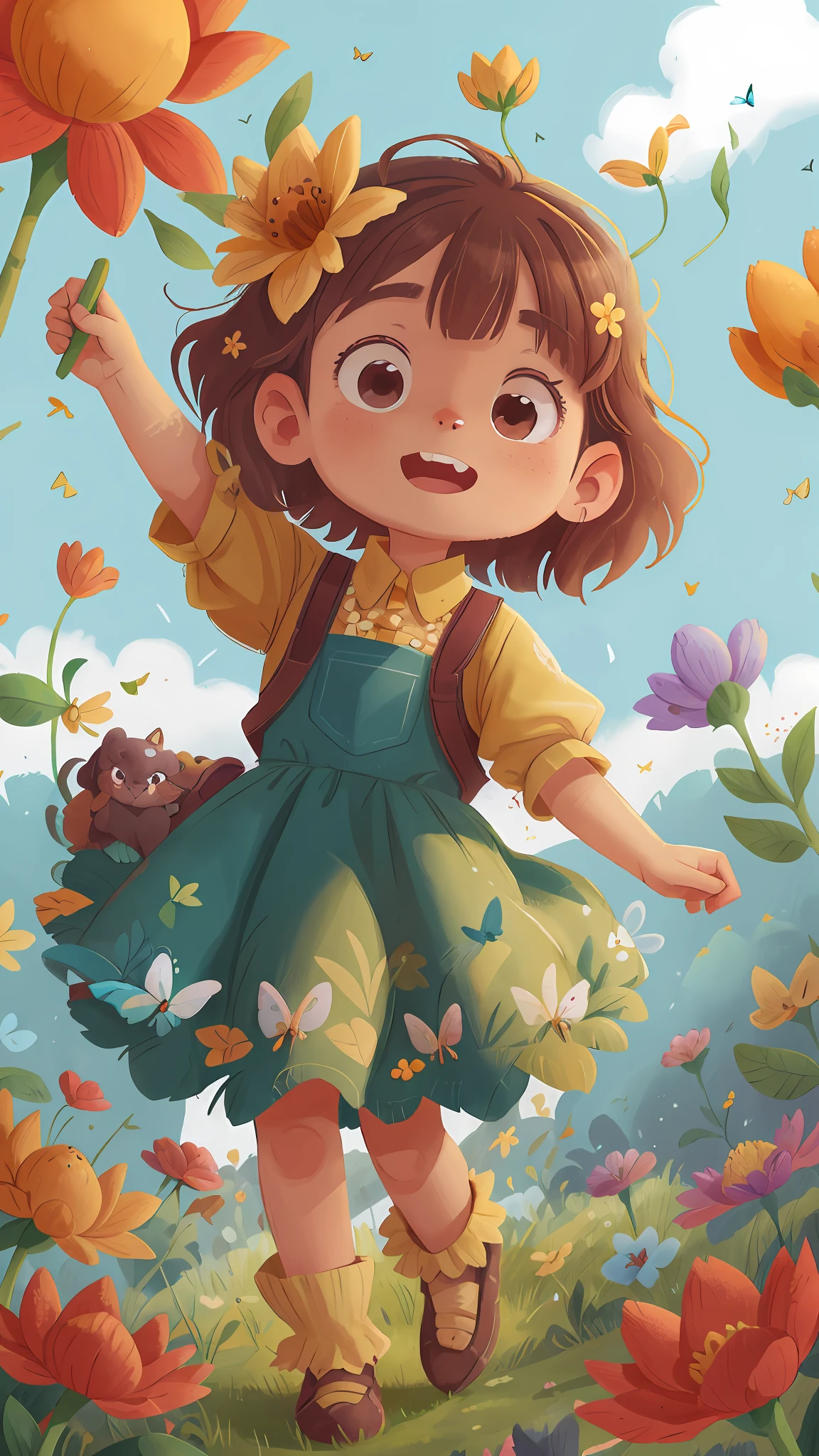 Once upon a time there was a beautiful garden called Blooming, where many lovely animals lived. In the middle of the flowers and colorful trees, lived a beautiful butterfly called Bella. Bella loved flying from flower to flower and seeing new places. One day, while she was exploring a beautiful forest, she heard a surprising sound coming from a tree. Curious, she decided to investigate.