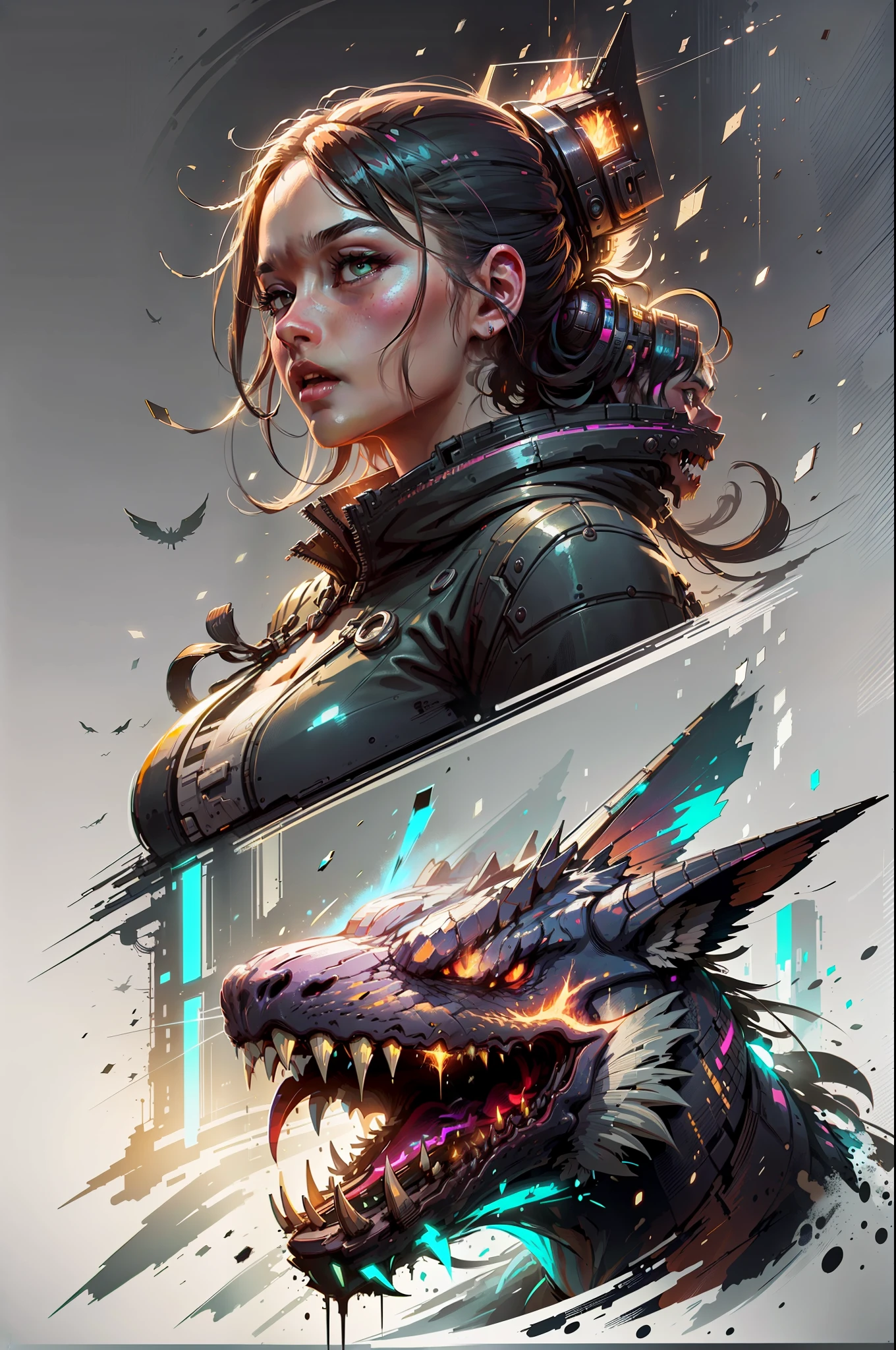 a fire dragon, elegant, highly detailed, digital painting, trending on artstation, concept art, sharp focus, high detail, illustration, strong brush stroke, anime, sharp focus, ghibli studio, art by ilya kuvshinov, ross tran, art by wlop