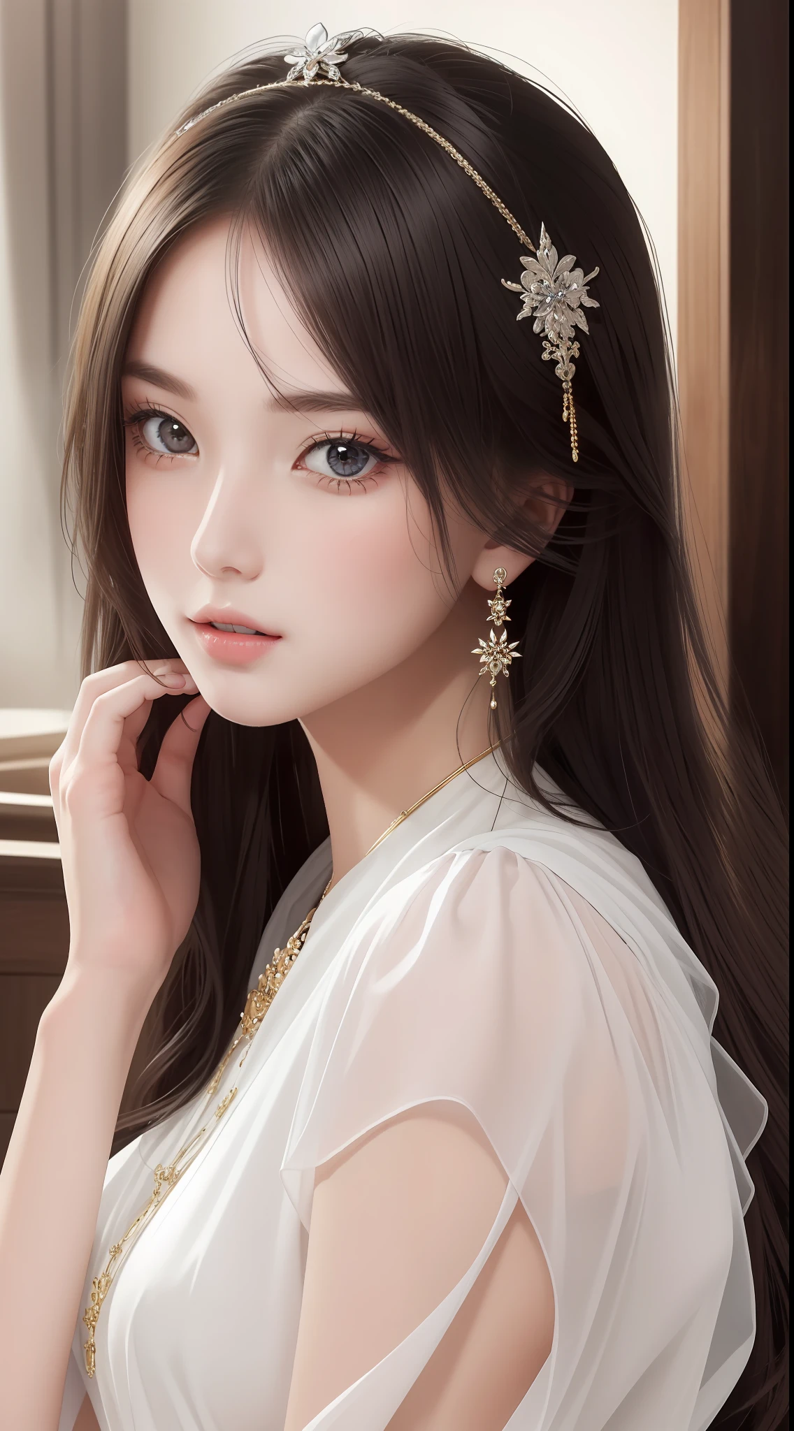 masterpice:1.5, high-quality:1.5, best-quality:1.5, 1girl, (highly detailed girl), high detailed eyes and face, intense color, highly detailed fingers, intricate_details, CG, cute, beautiful, official art