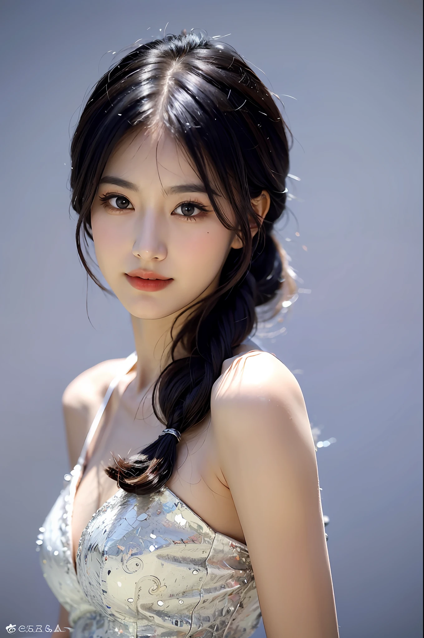 Bokeh,standing,ultra detailed,official art,4k 8k wallpaper,(Soft light and shadow),hand detail,eye high detail,8K,(best quality:1.5),pastel color,soft focus,masterpiece,studio,hair high detail,((pure background :1.2)),1girl,(Perfect female body:1.1),huge breasts,
(front shot),(full-length photo:1.3, )Bokeh,HDR,UHD,ultra detailed,official art,4k 8k wallpaper,8K,(best quality:1.5),masterpiece,hair high detail,(Realistic:1.5),160 mm,(vivid color),(black hair:1.5),