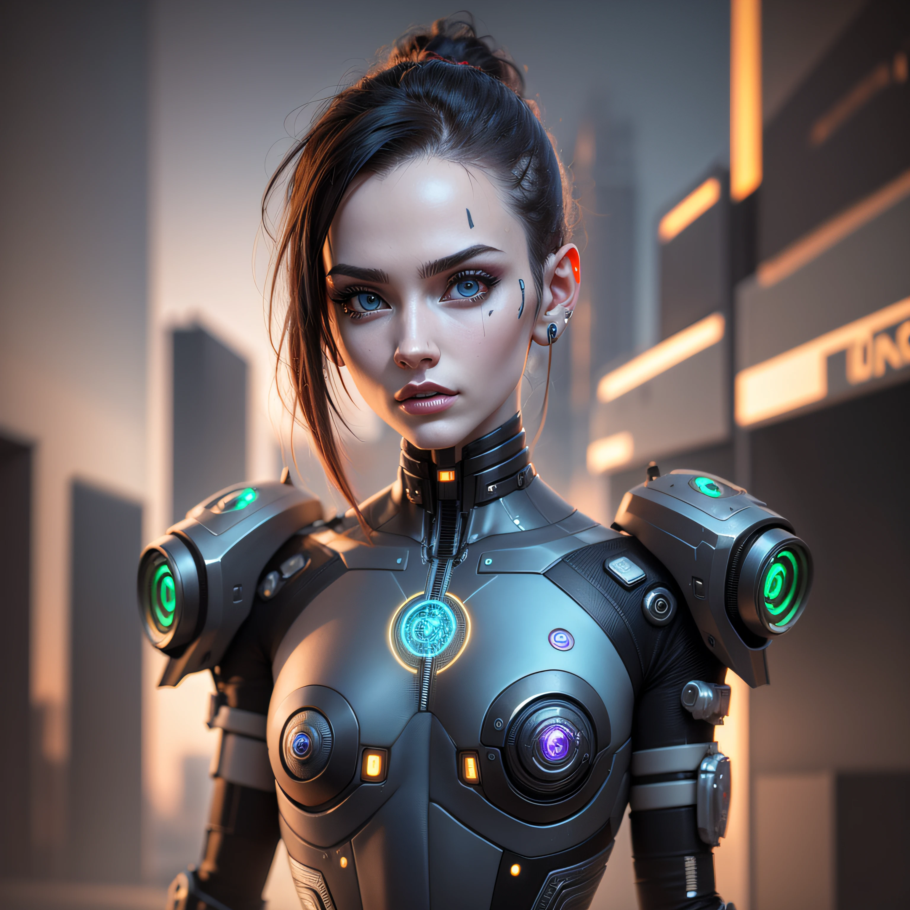 3D rendering of a [Rocket guardian of the galaxy| Cyborg] highly detailed using cybernetics and armor of intricate details with shielded plates, HDR, 8k, subsurface scattering, specular light, high resolution, octane rendering, ray tracing --auto --s2