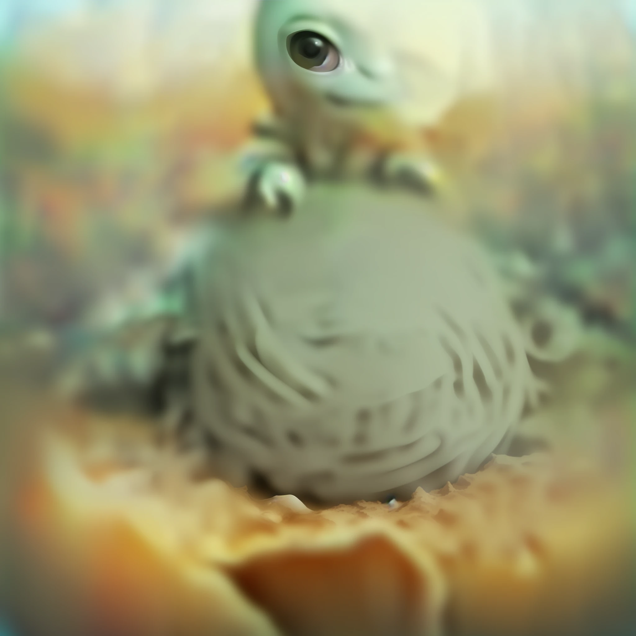 Create five baby turtle images