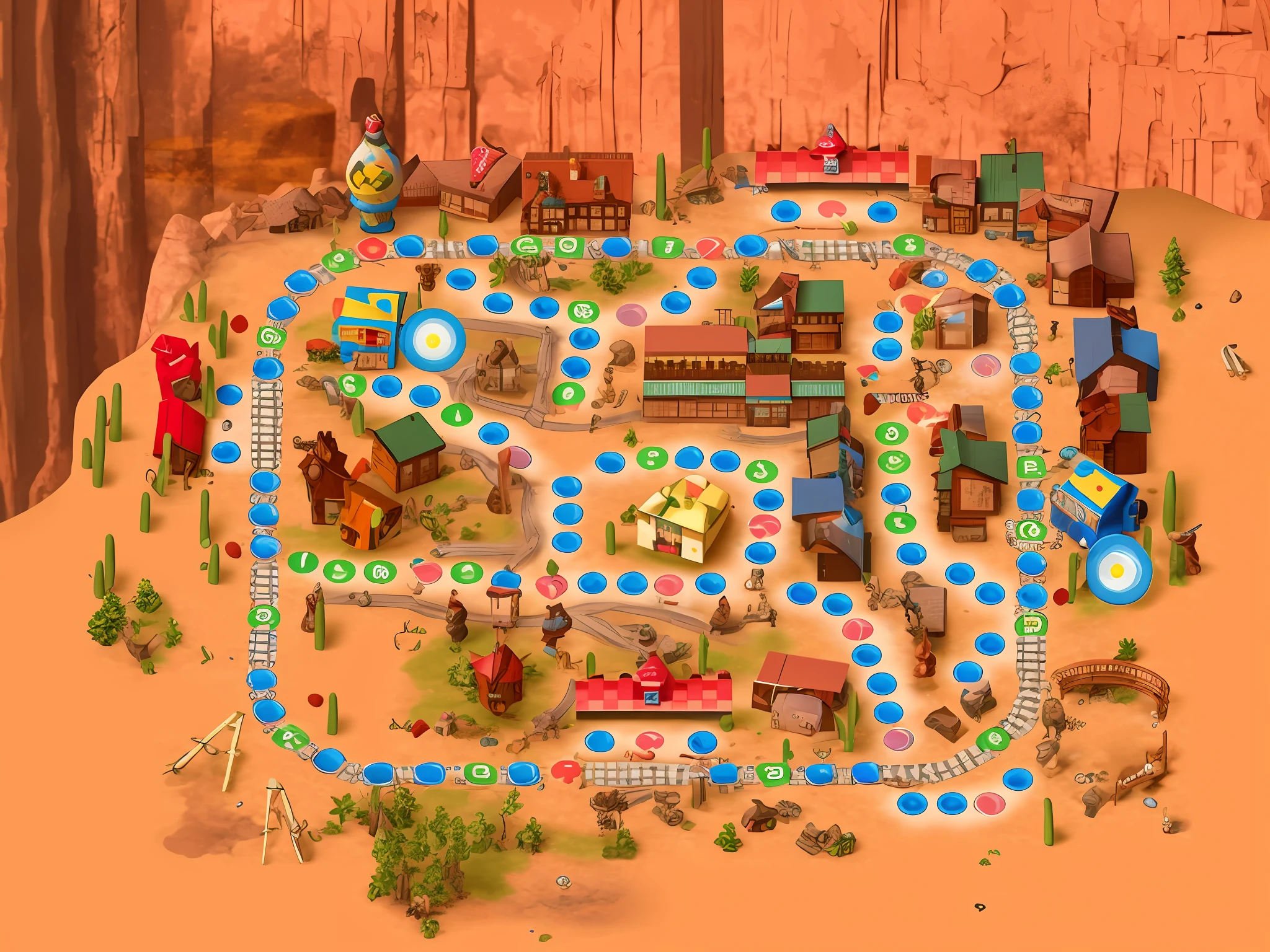 arafed image of a board game with some penguins in an ice city, game map, scenery of the glacial North Pole, western city, wild ice desert background, 4 k wild ice, in the game graphic, game screenshot, game board, gameplay still, game screenshot, in - game screenshot, in - screenshot of the game, in - game, in the game, gameplay screenshot