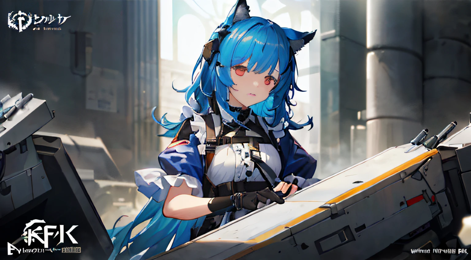 ((masterpiece)), ((best quality)), (ultra-detailed), (illustration)), ((disheveled hair)), (frills), (1 girl), (solo), from Arknights, Azur Lane style, characters from Azur Lane, from Girls Frontline, Girls Frontline style, 8 K character details, key art feminization, fine details. Women's Front, Women's Front, CG,