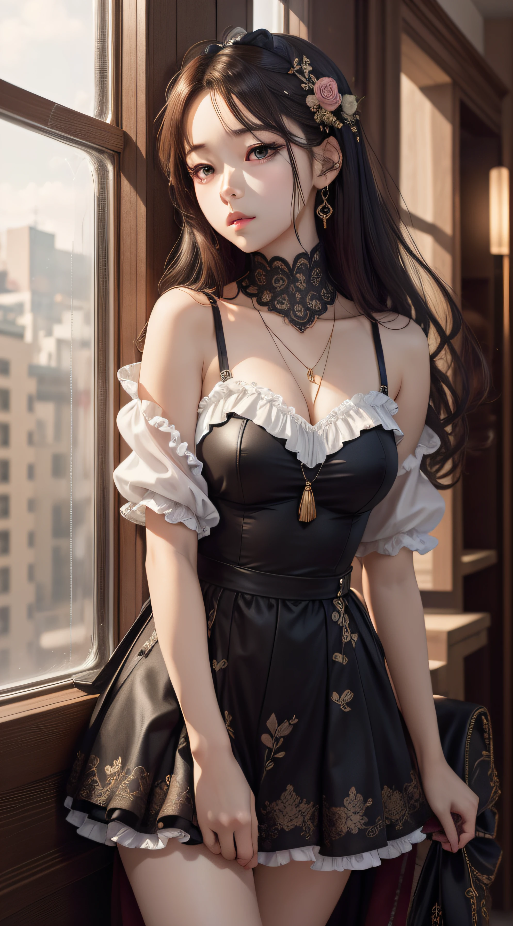 (extremely detailed CG unity 8k wallpaper), the most beautiful artwork in the world, 1girl, upper body,kpop idol, jisoo, --auto