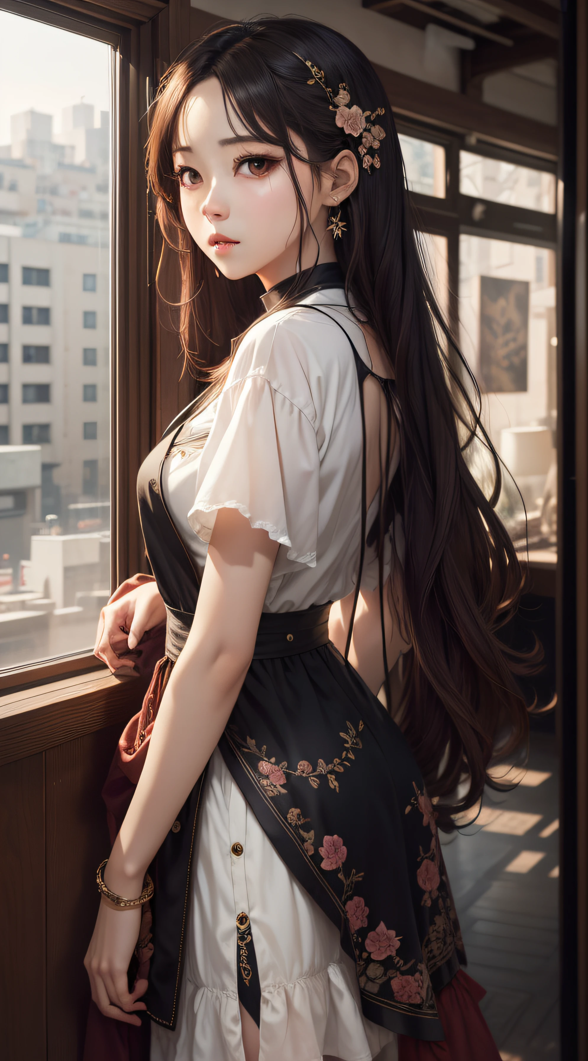 (extremely detailed CG unity 8k wallpaper), the most beautiful artwork in the world, 1girl, upper body,kpop idol, jisoo, --auto
