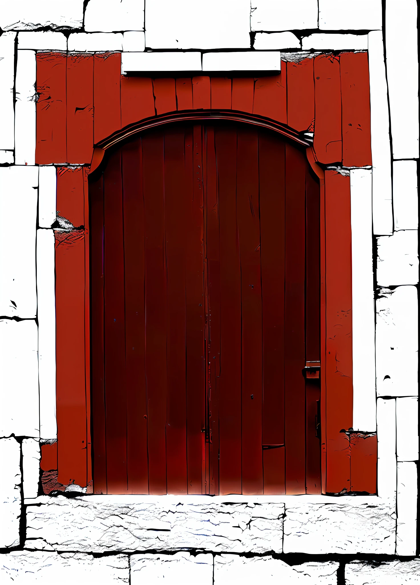 a brown window with a red frame, and white, high window, window, symmetrical window, window, window, windows, arched door, inspired by Francis Focer Brown, magic window, digitally painted, photography, conceptual piece