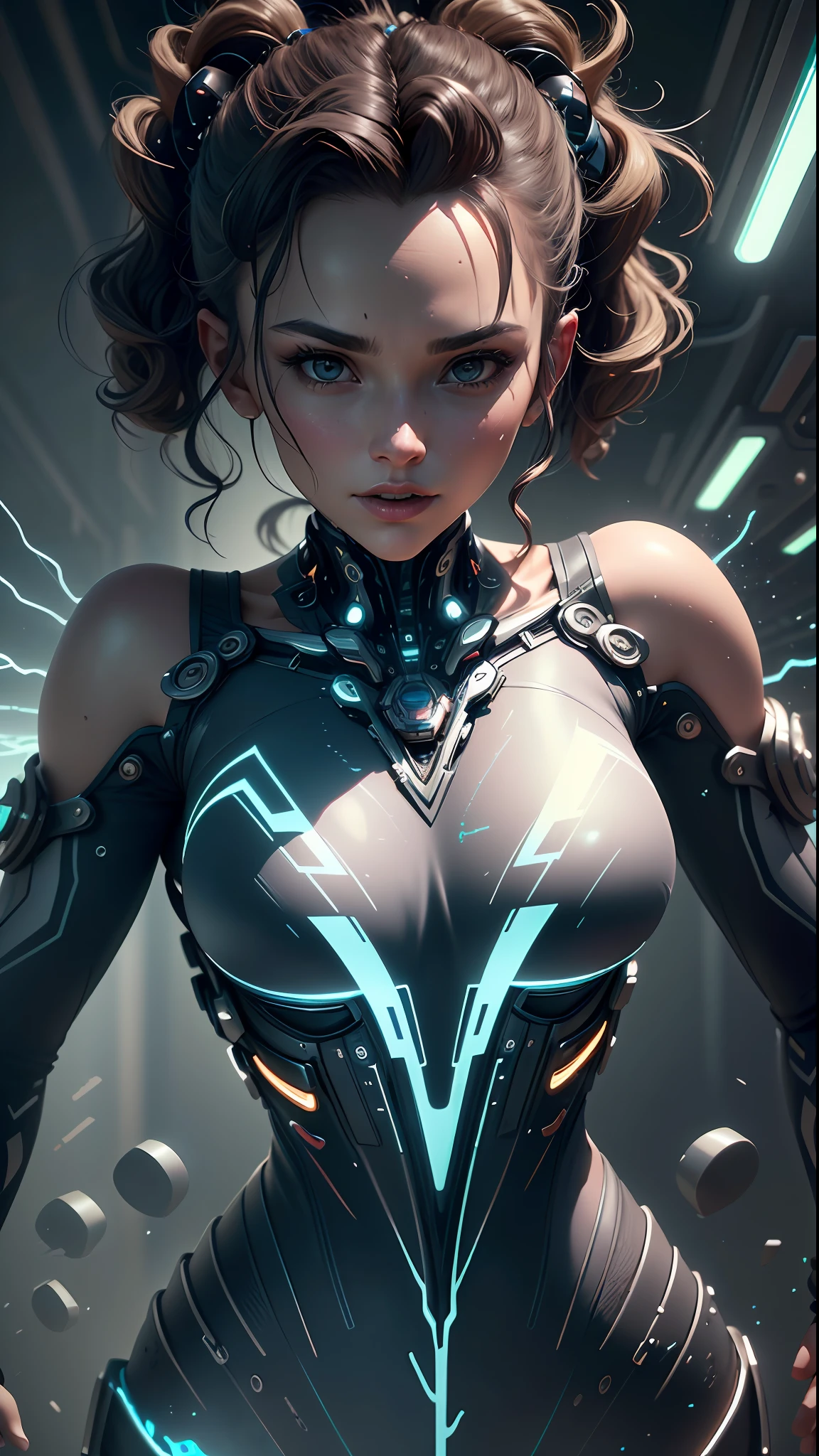 ((Best quality)), ((masterpiece)), (detailed:1.4), 3D, an image of a beautiful cyberpunk female with thick voluminous hair,light particles, pure energy chaos antitech,HDR (High Dynamic Range),Ray Tracing,NVIDIA RTX,Super-Resolution,Unreal 5,Subsurface scattering,PBR Texturing,Post-processing,Anisotropic Filtering,Depth-of-field,Maximum clarity and sharpness,Multi-layered textures,Albedo and Specular maps,Surface shading,Accurate simulation of light-material interaction,Perfect proportions,Octane Render,Two-tone lighting,Wide aperture,Low ISO,White balance,Rule of thirds,8K RAW
