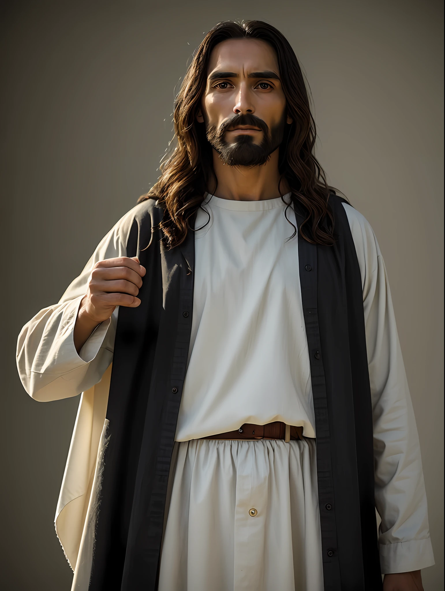 ESUS CHRIST, 8K RESOLUTION, ULTRA REALISTIC, ALONE, PHOTO 3/4 --auto