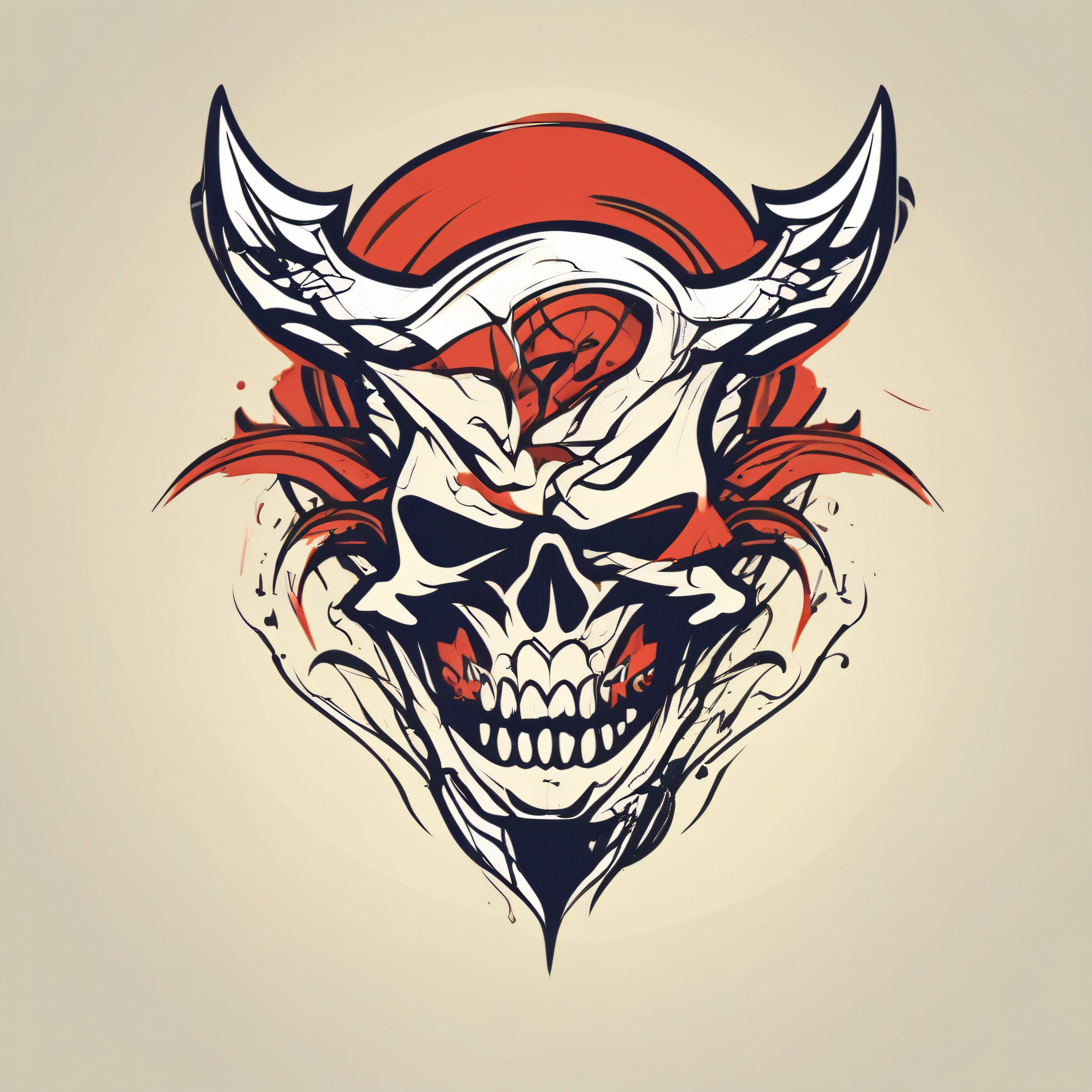 logo, vector, logo design, vector, simple, flat, icon, minimalism, well-defined lines and contours, centralized, um crânio no estilo Ed Hardy e Christian Audigier