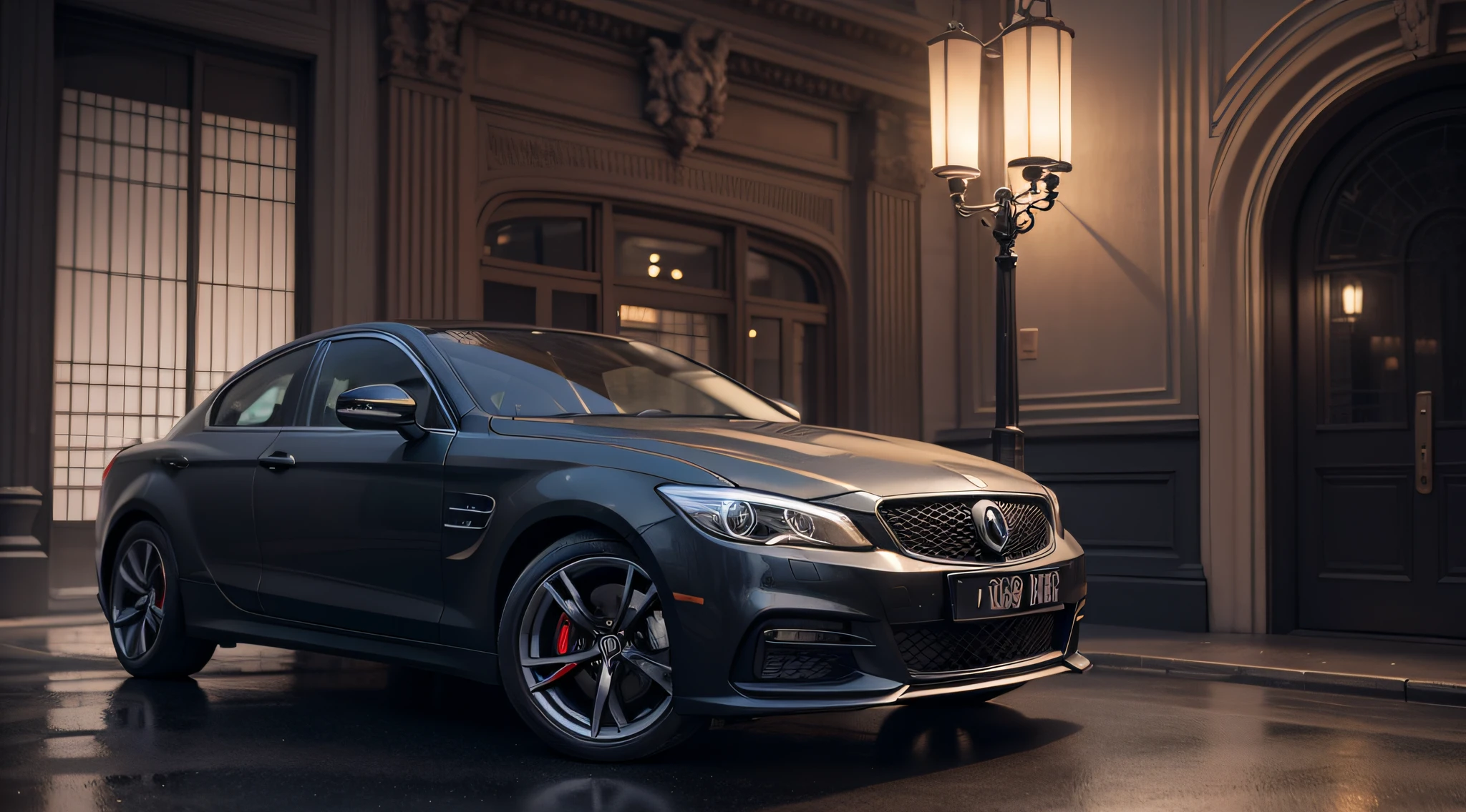 Style fusion, ornate, Club, Furry, landscape, textured, Motion blur, gameart, charcoal colors, Haussmann Paris, lantern lighting, Hyperrealistic intricate detail, finely detailed, car interior design, Octane render,