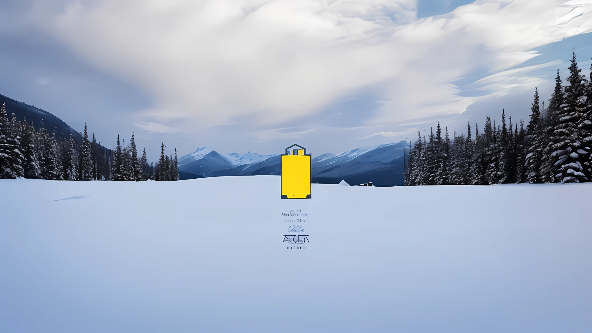 product promotional image, masterpiece, snow environment, golden time, clear light and shadow, beautiful snow scene, photography award-winning, winter scene fantasy, snow mountain background, snow landscape background, snow mountain landscape, winter concept art, alps, clean, low saturation, snowy winter scene, render in blender, beautiful pine landscape, winter scene,