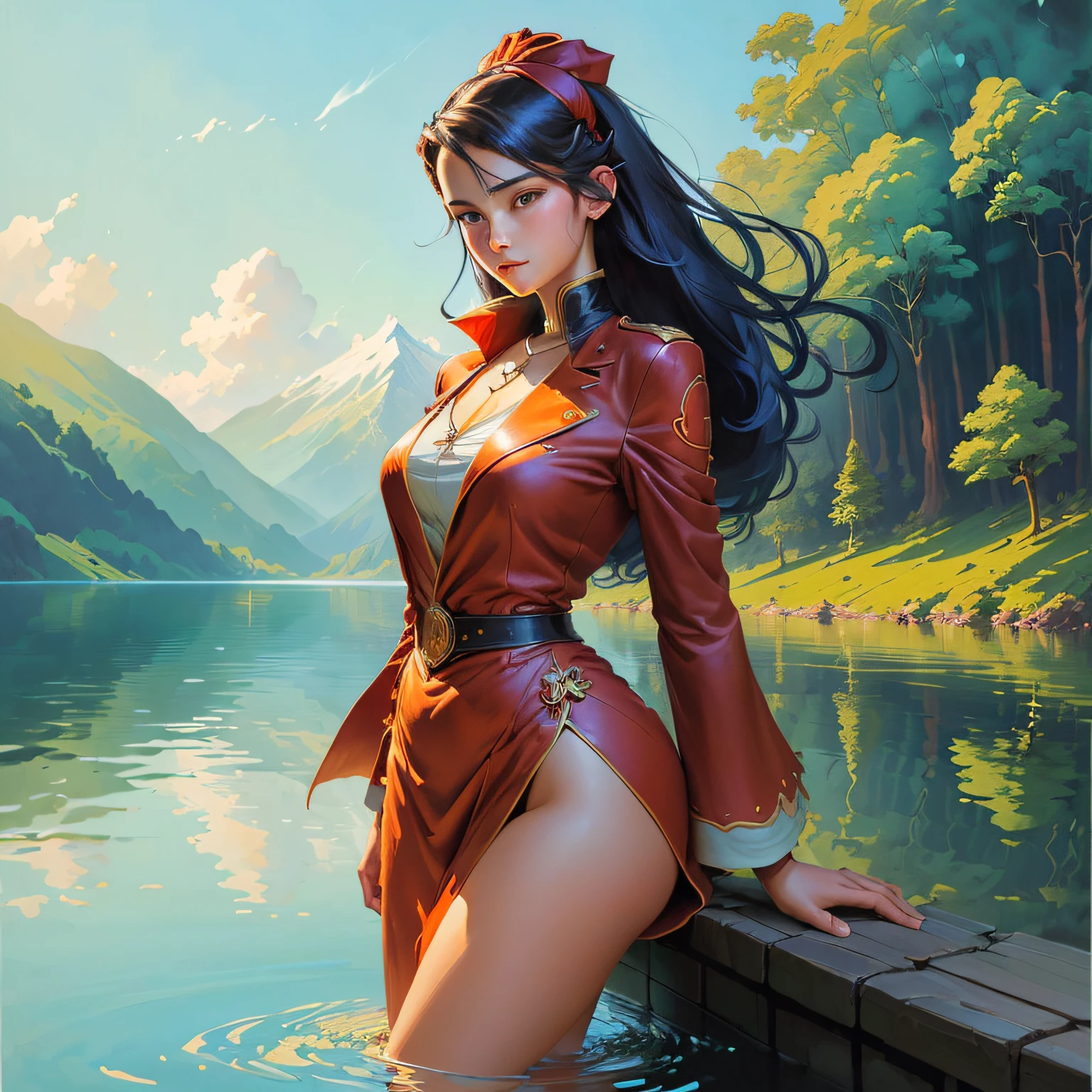 a girl in the lake, (art by Jesper Ejsing:1.2)