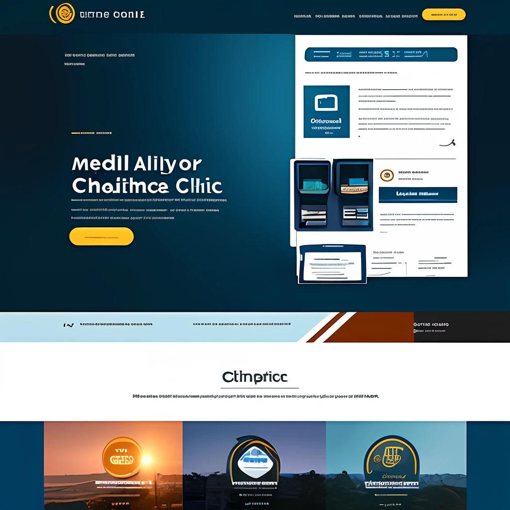 Landing page for a medical clinic