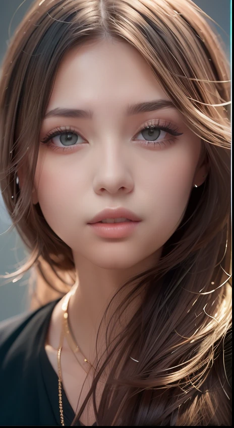 a close up of a woman with long hair and a necklace, gorgeous attractive face, attractive female face!!!, very very very beautifull face, attractive beautiful face, extremely beautiful face, very beautiful face, beautiful eyes and face, perfect face and eyes, feminine beautiful face, perfect face ), gorgeous face, beautiful face!!, beautiful shape of face and body, beautiful delicate face