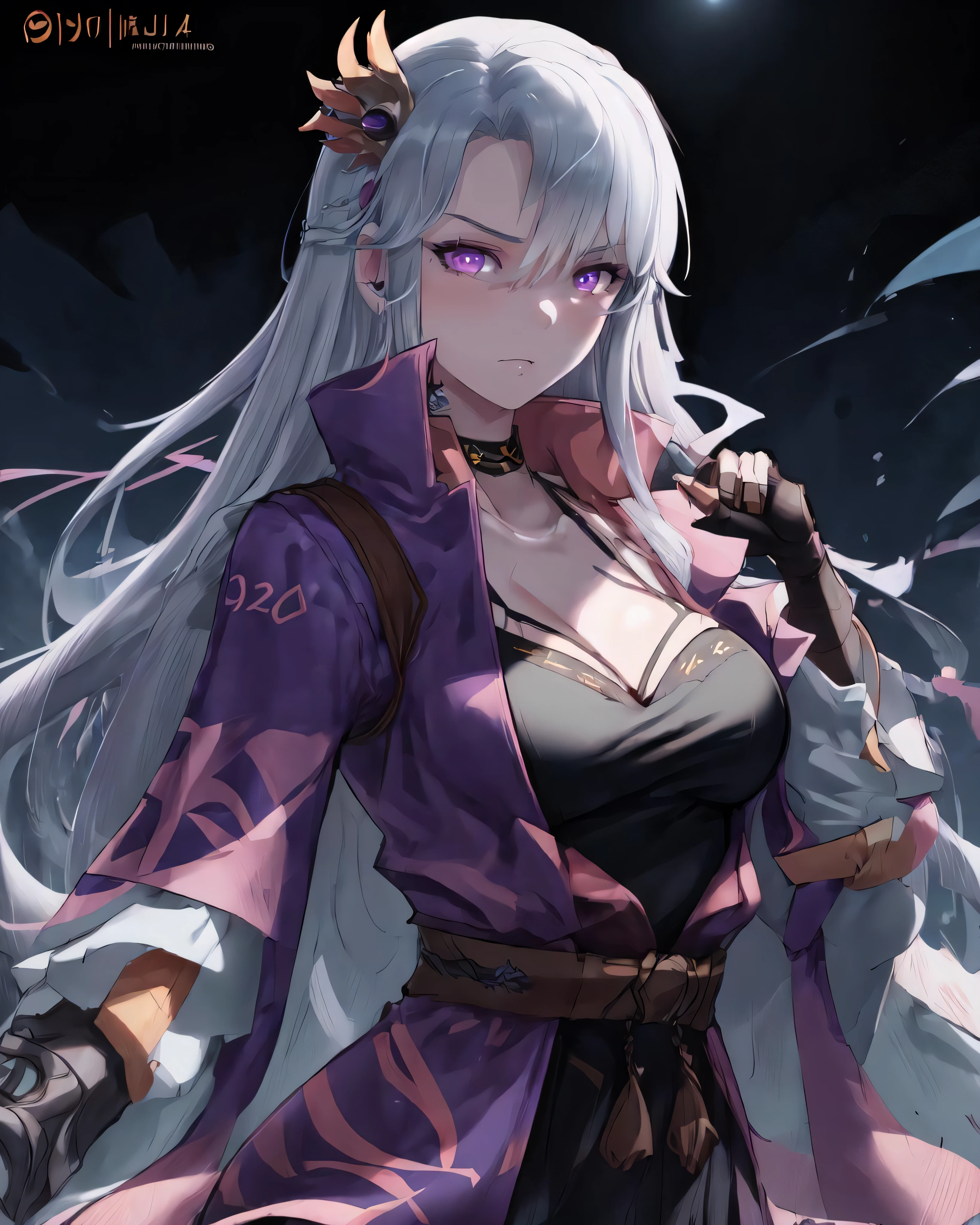 spirit_eye_celine, bandaged arm, purple eyes,
(masterpiece), best quality, highres, 4k, 8k, Detailed Illustration, intricate detail, cinematic lighting, amazing quality, 1girl, fit female, amazing shading, soft lighting, facing camera, perfect eyes