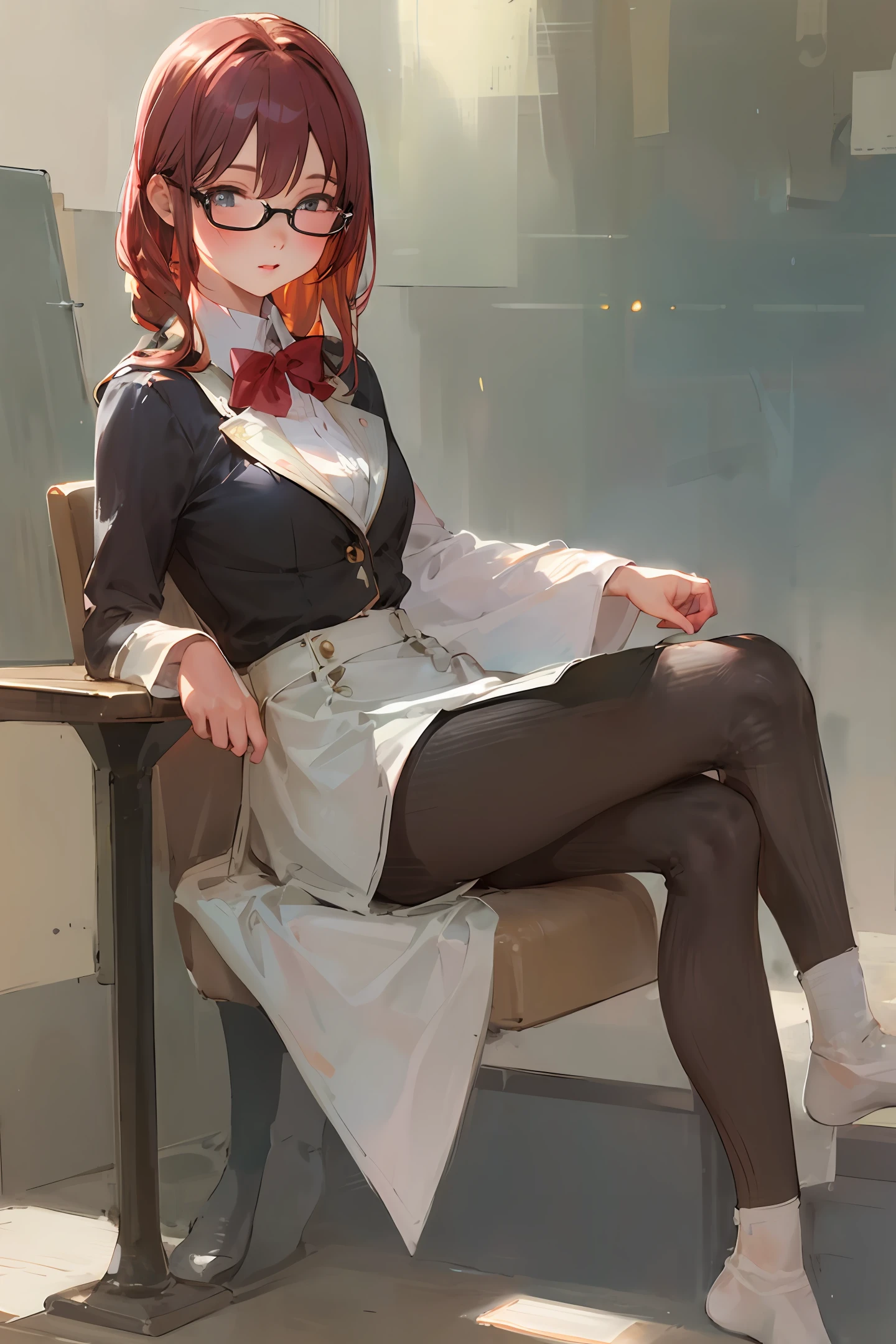 with big white stockings