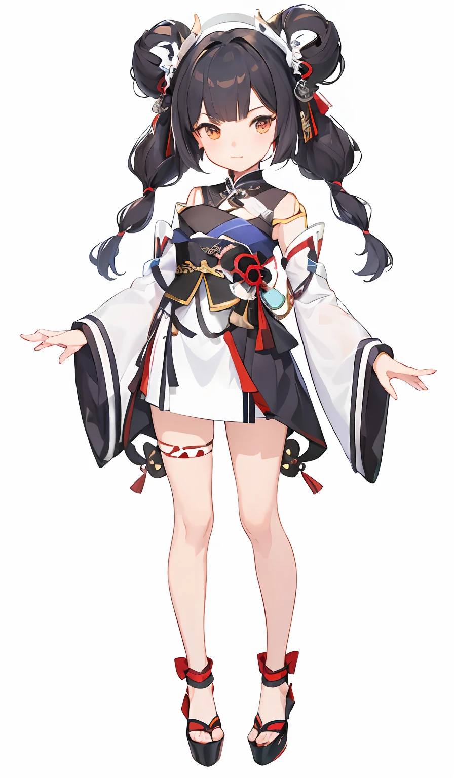 anime girl in a white dress with a black and red bow, onmyoji, characters from azur lane, onmyoji detailed art, azur lane style, from the azur lane videogame, onmyoji portrait, ayaka genshin impact, from arknights, guweiz, cute anime waifu in a nice dress