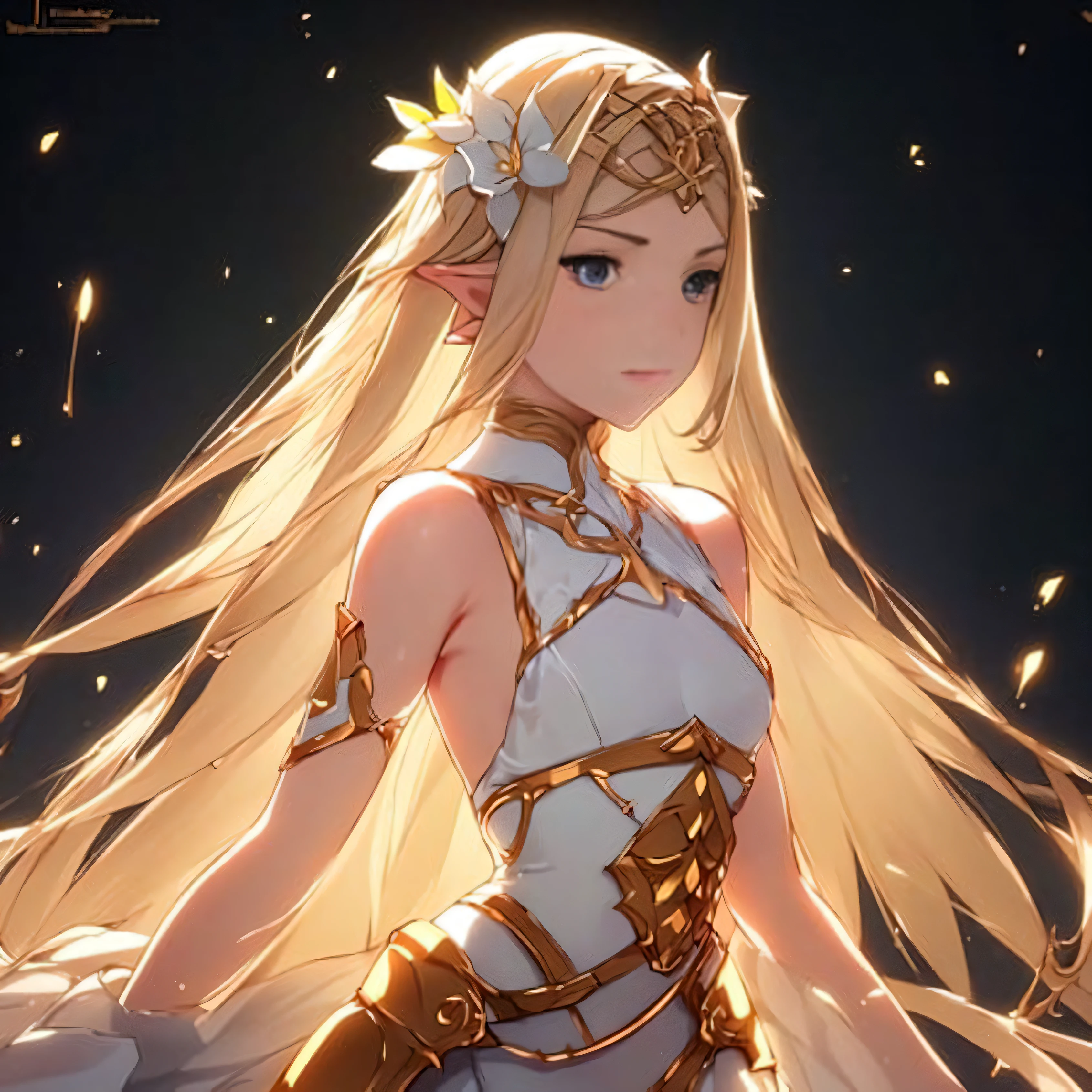 e7 Iseria, bare shoulders,  very small breasts, flat chest, perfect eyes,
(masterpiece),  best quality, highres, 4k, 8k, Detailed Illustration, intricate detail, cinematic lighting, amazing quality, 1girl, fit female, amazing shading, soft lighting, facing camera