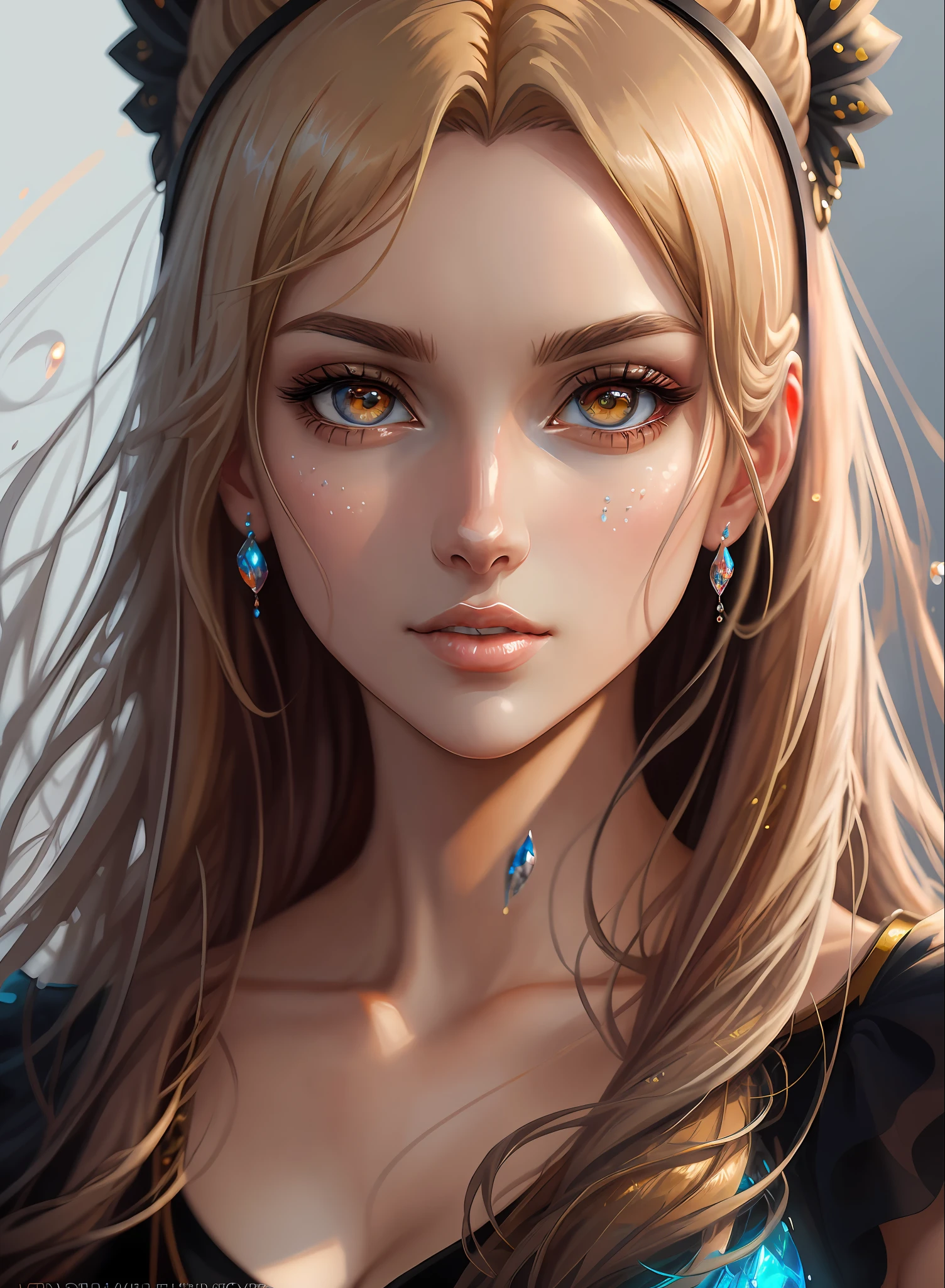 ((Best Quality)), ((Masterpiece)), (Real), (Detail),Anime Style, (1 woman) Close-up of blonde pretty woman, beautiful and moisturized eyes like crystal clear glass, face without makeup, 4K high-definition digital art, stunning digital illustrations, stunning 8K artwork, colorful digital fantasy art, colorful and bright, Beautiful Digital Artwork, Colorful Digital Painting, Digital Anime Art, Portrait of Beautiful and Pretty Woman, 8K HD Digital Wallpaper Art, Digital Painting