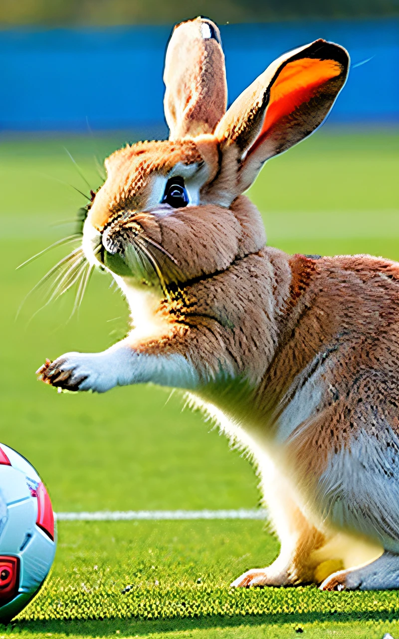 Rabbit Ball Play, Soccer Ball