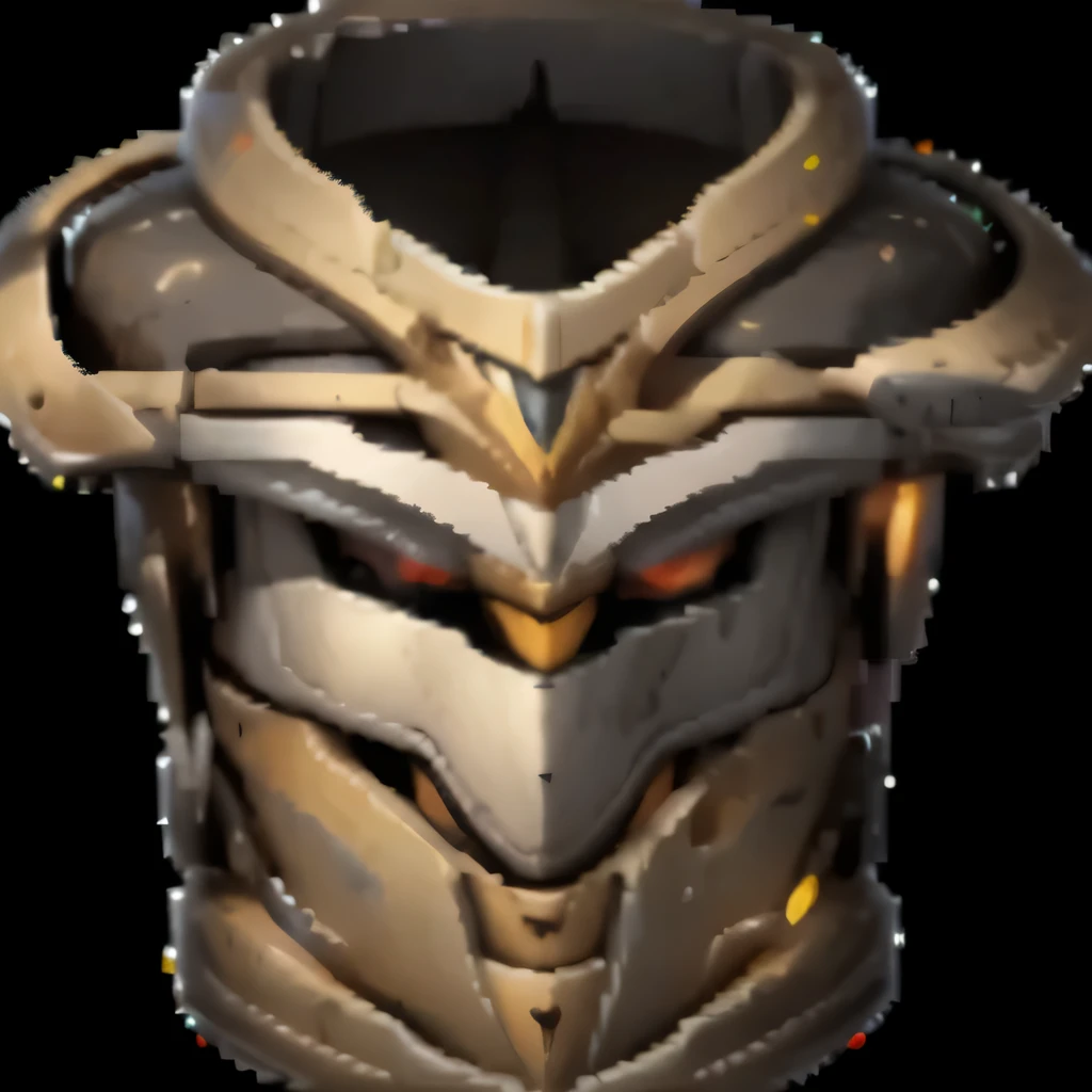 a close up of a helmet with a face and a helmet on it, chestplate, heavy white and golden armor, infinity blade armor, iron helm maximalist, heavy golden armour, silver and gold heavy armor, thick armor, paladin armor, bronze armor, heavy armor, epic paladin armor, golden armor wearing, iron helm, face of an armored villian