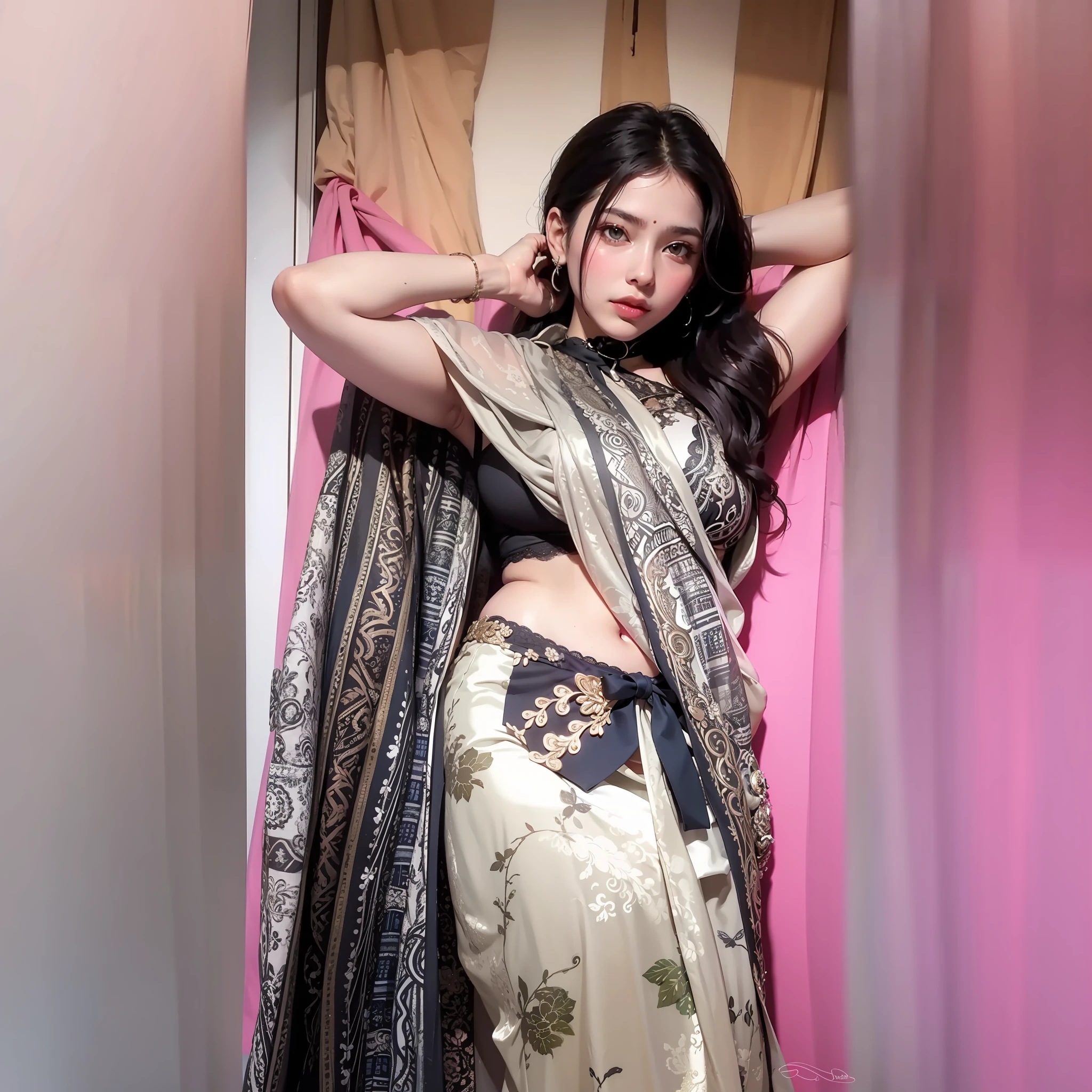 Erotic , navel showing,bug boobs , seductive