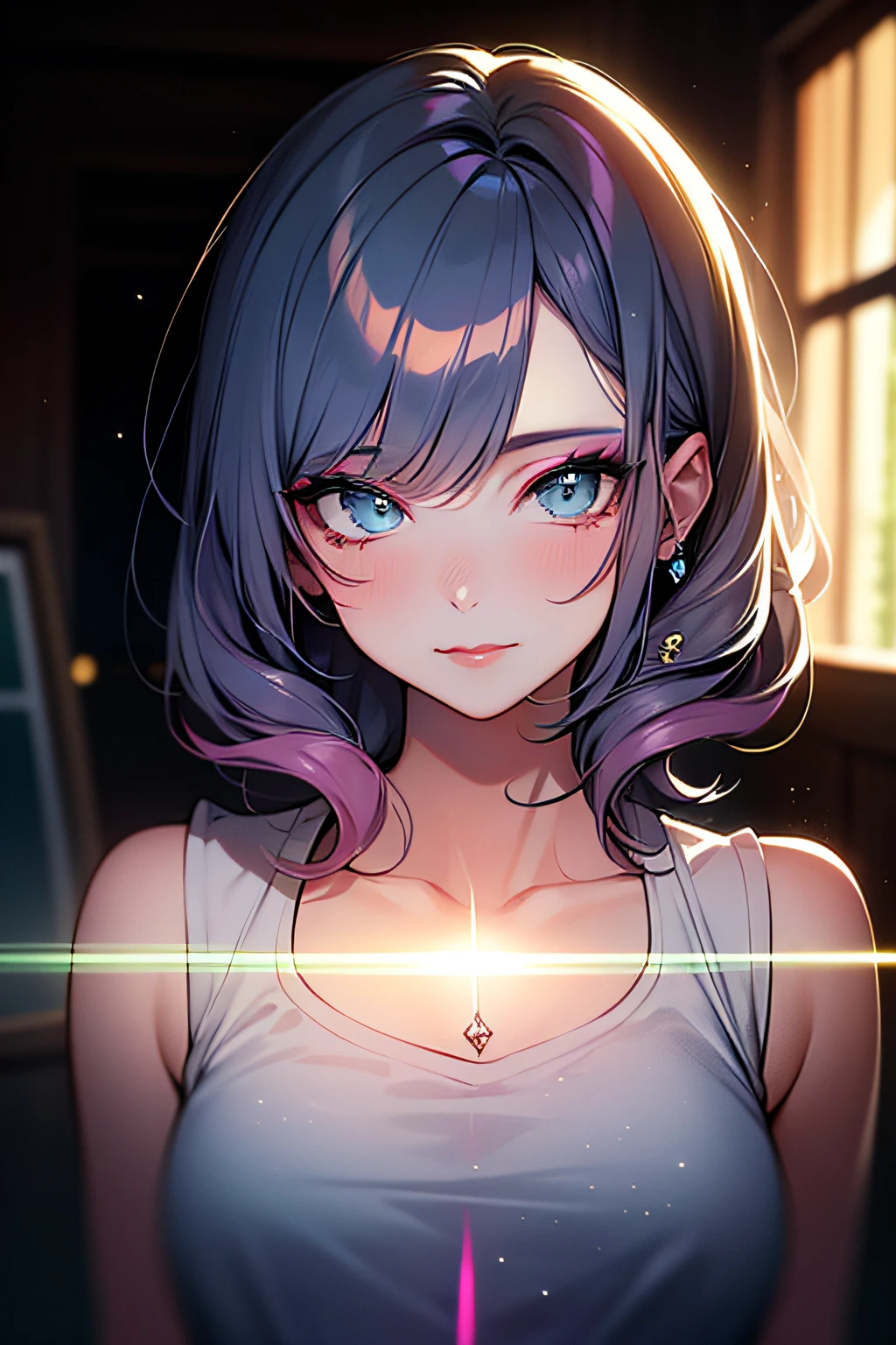 (Masterpiece:1.2), best quality, (illustration:1.2), (ultra-detailed),Eye focus,(Masterfully crafted Glow, pink lens flare), (Cinematic background), hyper details, (delicate detailed), (intricate details), octane render, hdr, (hyperdetailed:1.15), (soft light:1.2), 1girl, beautiful girl, ultra detailed eyes, mature, plump, thick, rainbow painting drops,(supermodel:1.3), paint teardrops, woman made up from paint, entirely paint, splat, splash, indoors, (bioluminescent hair:1.1),(glowing eyes), ((makeup)),(Cinematic masterpiece), fierce, powerful, splashes of colour absolutely eye-catching, (Cinematic headlight), ((caustic)), dynamic angle, beautiful detailed glow, ambient occlusion, ambient light, raytraced reflections,(best illumination, an extremely delicate and beautiful), ((cinematic light)),