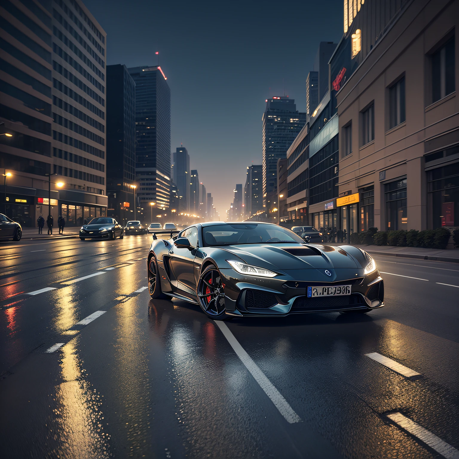 city, sao paulo, futuristic, night, car of the future, beautiful --auto