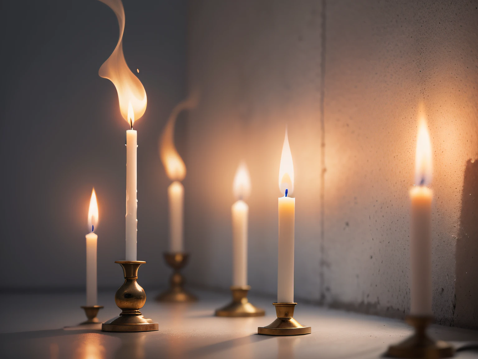 A candle's flame casts flickering shadows - ever changing, fluid shapes that dance across walls and ceilings. The shadows reflect the candle's light, yet they are intangible, transient forms that we cannot grasp. They are fleeting glimpses of possibility, hints of what may be but cannot be predicted or controlled.