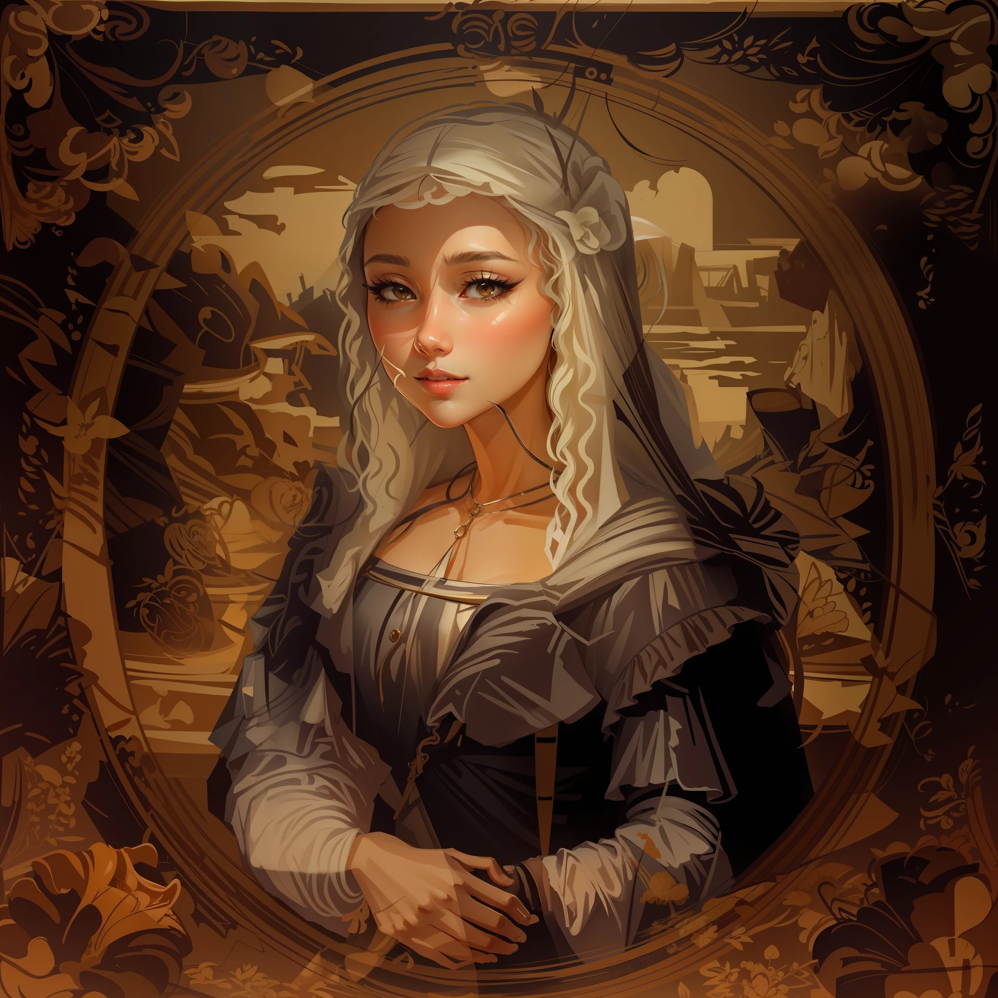 painting of a woman in a white dress walking down a path, artwork in the style of guweiz, in style of wlop, the style of wlop, inspired by WLOP, elegant digital painting, guweiz, art of wlop, wlop art, guweiz on pixiv artstation, guweiz on artstation pixiv