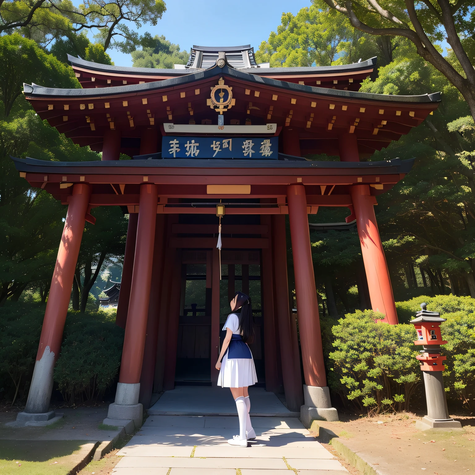 A mass murderer emerges from a torii gate --auto