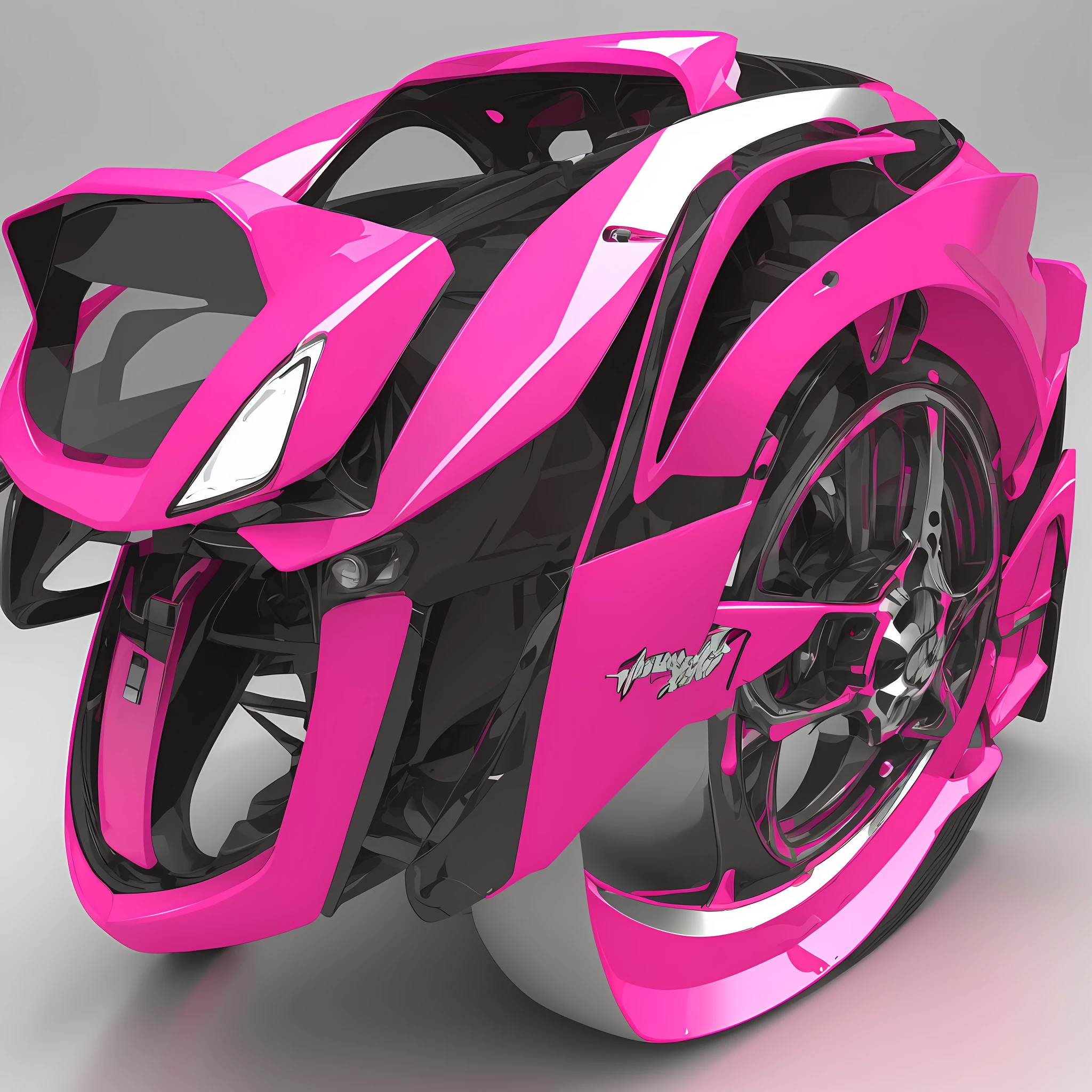 Number 2 and 0 in metallic pink color, 3D style, with transparent background. --auto