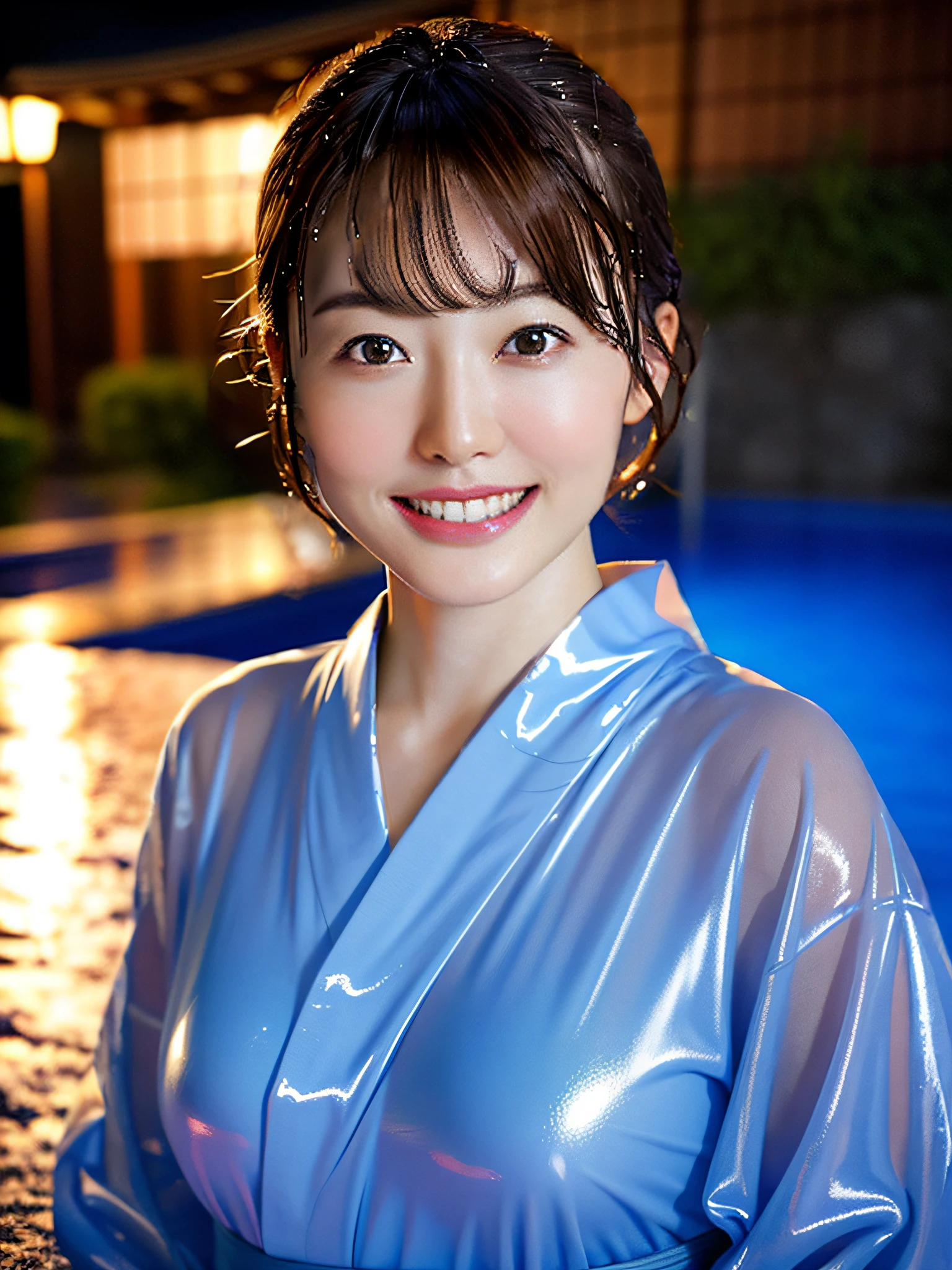 RAW photos, top quality, (photorealistic: 1.4), ultra high resolution, 8k, realistic, film grain, soft lighting, sharp focus, ultra detailed background, ((wet brown hair: 1.5)), ((hair flowing in water, covered in liquid)),