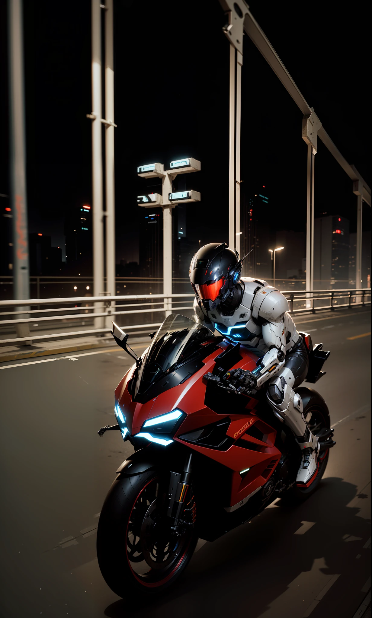Handsome full body mecha of cyber-dude warrior, high-tech black high-tech helmet, Nousr, biomechanics, MSHN robot man, high-tech helmet, surreal, steel, complex design, crazy details, fine details, extremely clear lines, cinematic lighting, photo realisticity, detailed masterpiece
