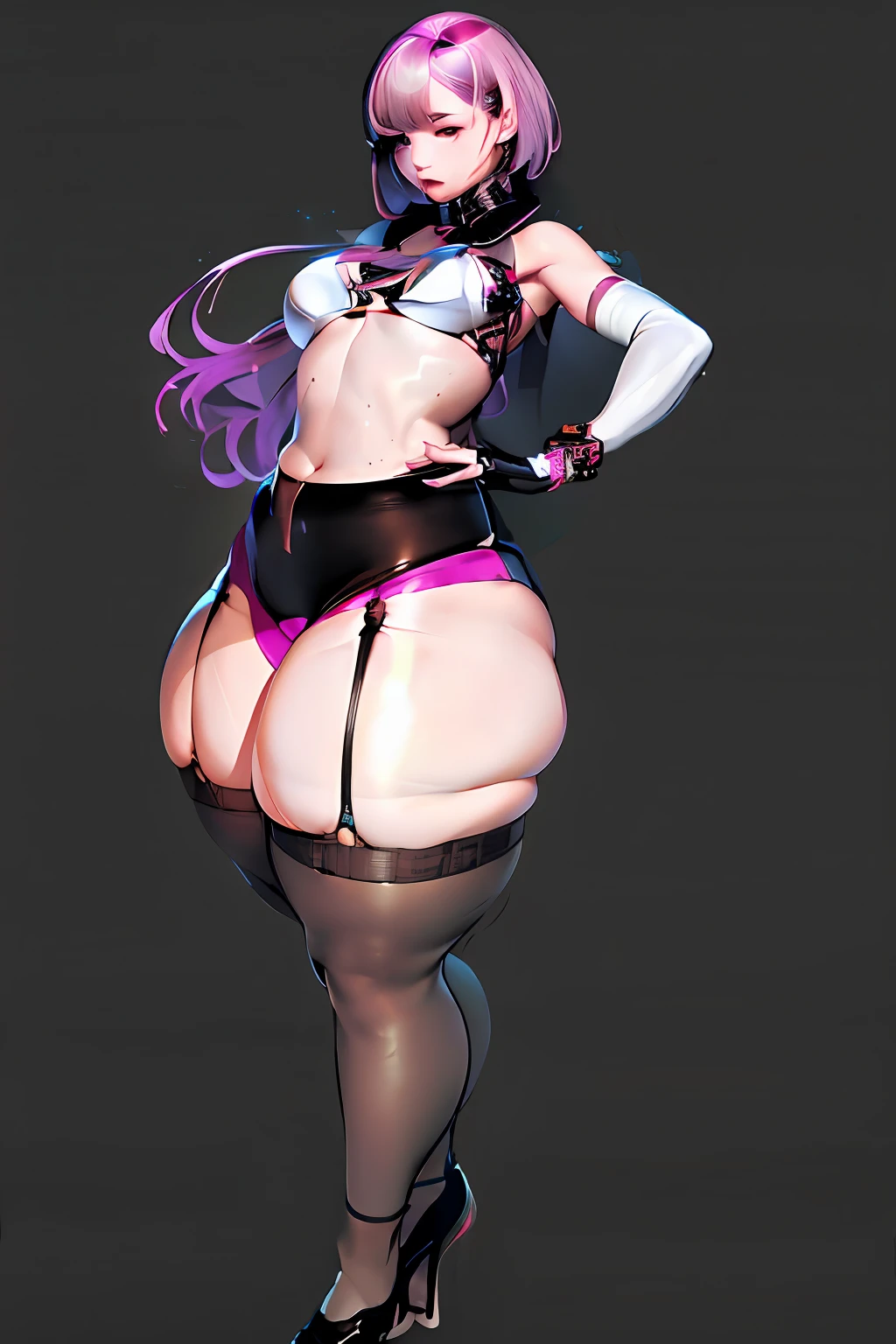 a pretty slender young girl that ultra thick only thighs, very a lot of thigh fat, very plump thighs, super fat thighs goddess, super pear shaped goddess, heavy bottom, massive legs, insanely inflated hips, voluptuous body, ((thighs that chunk of fat:1.3)), (ultra huge thighs:1.3)), ((ultra small abdomen:1.3)), very narrow waist, very small waist, ((ultra small breast:1.3)), ((ultra slight shoulder:1.3)), ((ultra huge lower half of body and ultra- thin upper half of body:1.3)), (ridiculously massive thick thighs), ((unbelievably huge curvaceous hips)), ((extremely huge voluptuous thighs)), leg garter cut into thigh, thigh fat be pushed out short pants, earring, anklet, leg garter, bracelet, necklace, gorgeous, elegant, beautiful face, ((super fatty thighs:1.3)), ((Head to Toe Image)), full body, thigh focus, best quality, 8k, masterpiece, ultra detailed, photorealistic, only one girl