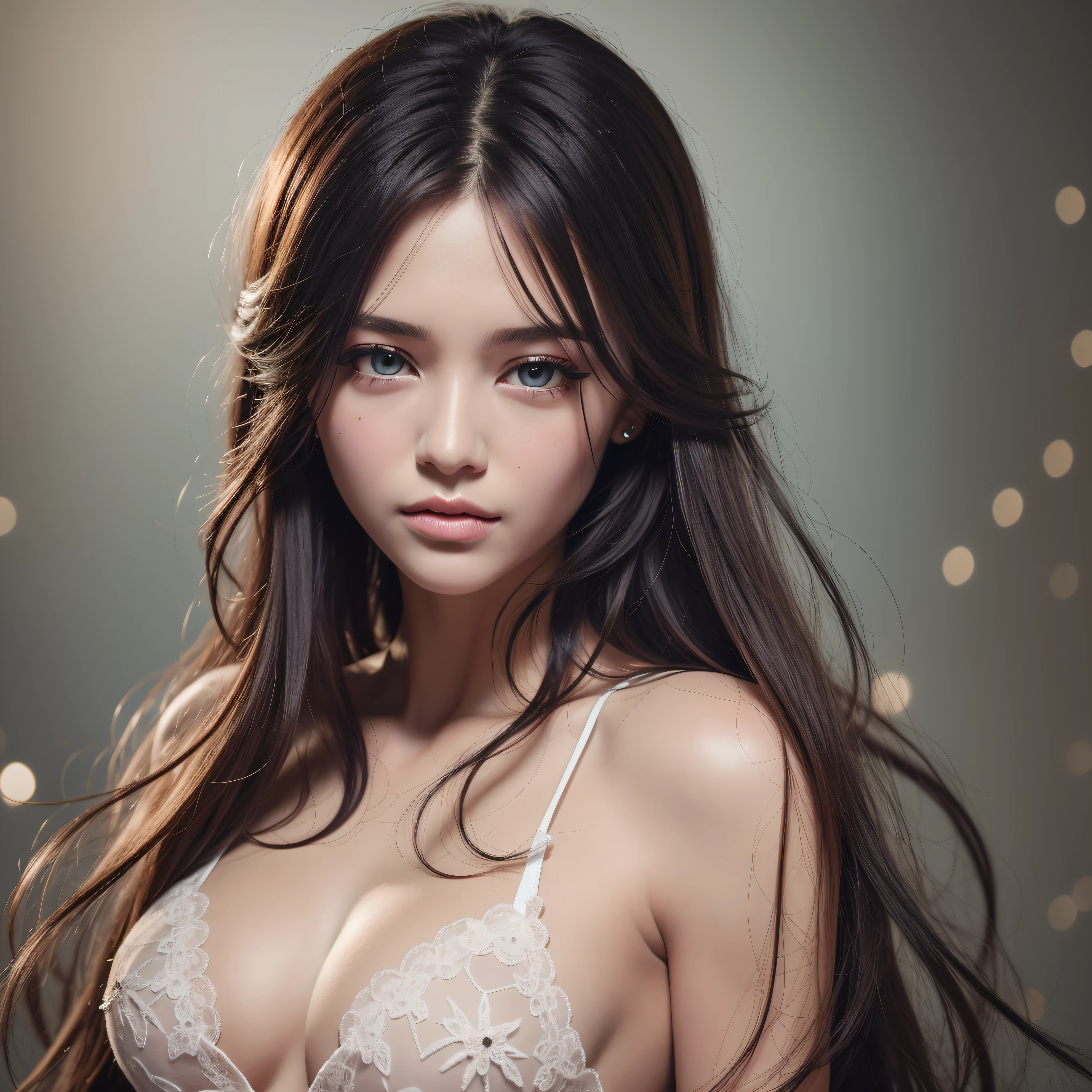 Top quality, combed straight back, slit eyes, highly detailed skin, highly detailed eyes, dark brown hair, raw pictures, woman like life, sharp eyes, 30 years old, watch viewer. Forehead out. Human woman, super detailed, lifelike skin, raw skin, 16k, dark brown eyes,
