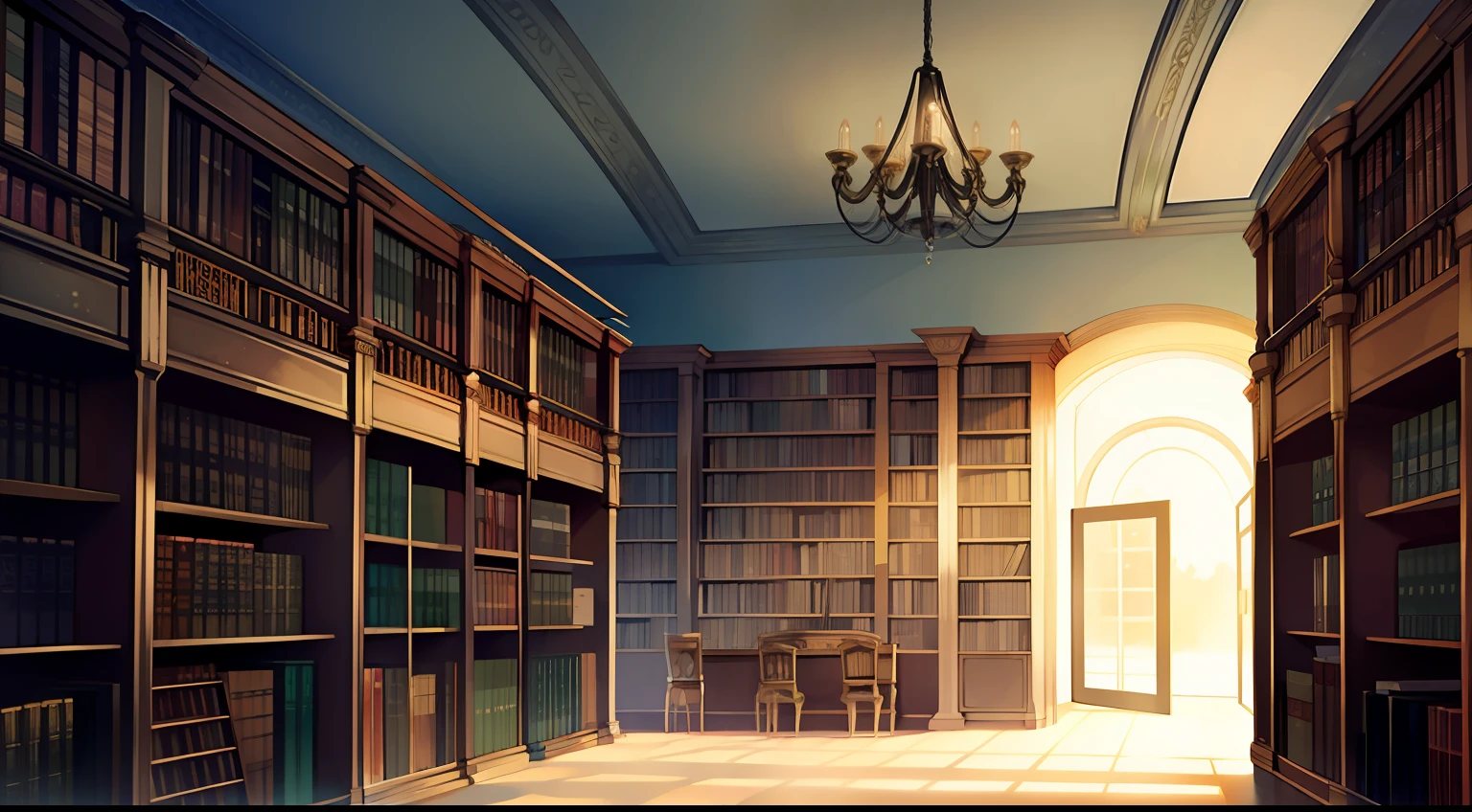 library, mysterious,
