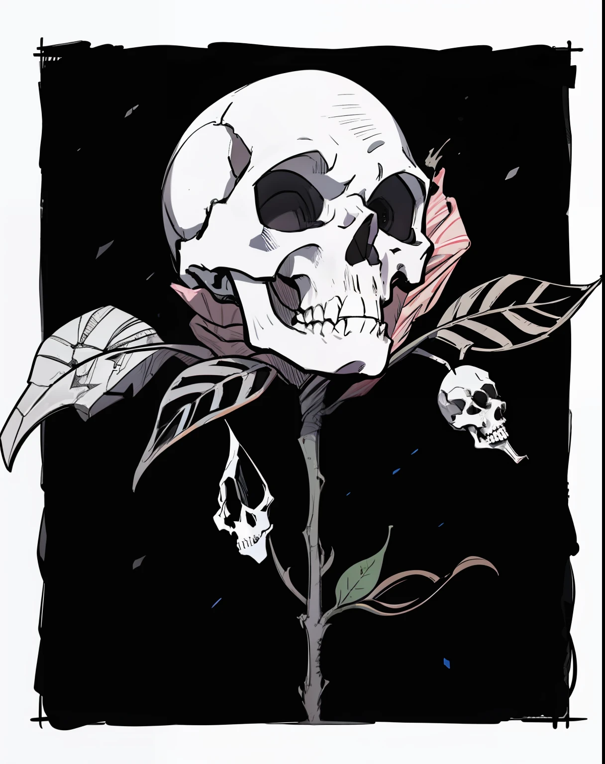 Skull Rose