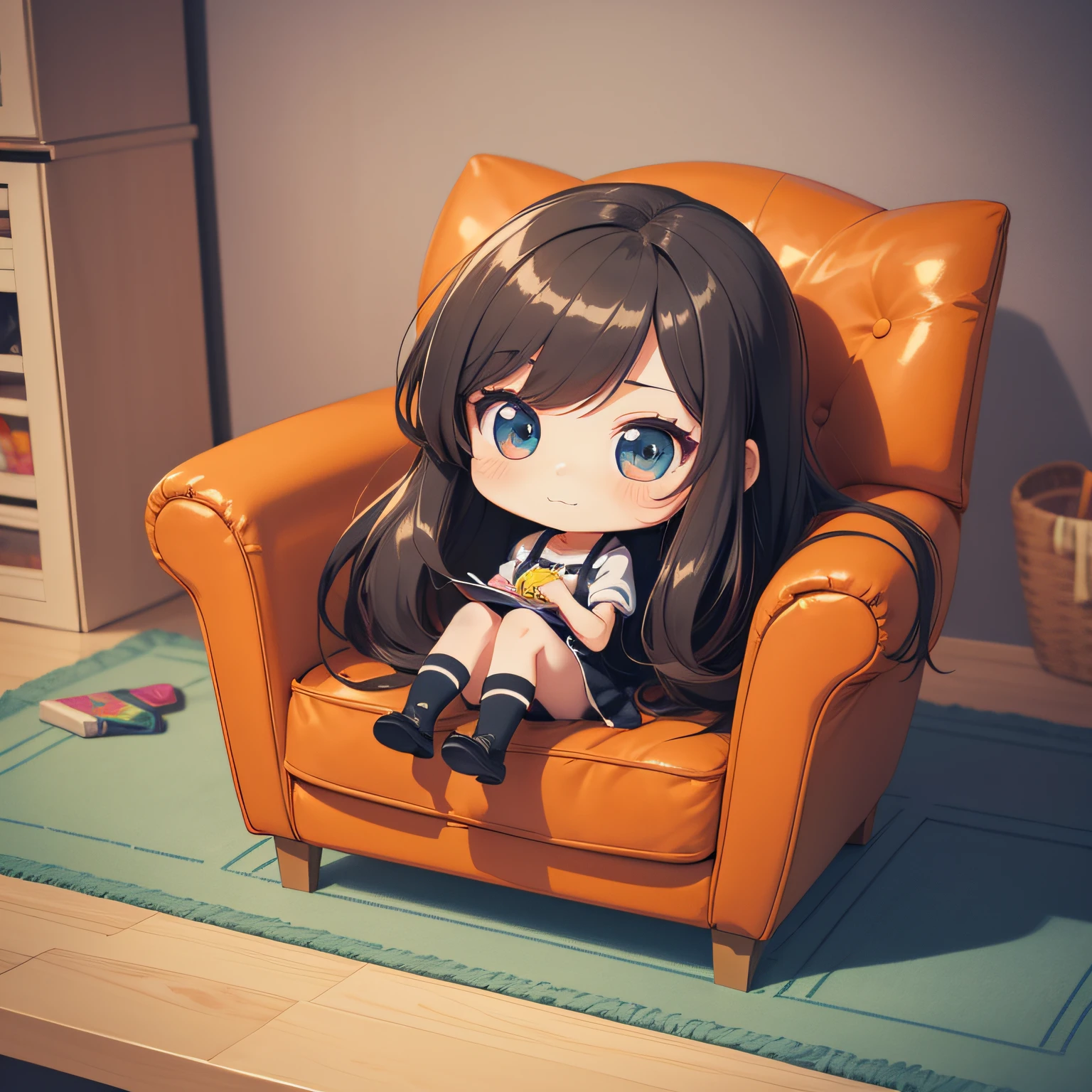 long hair cartoon girl sitting on chair, cartoon art style, cartoon cute, chibi girl, cute cartoon style, cute art style, cartoon style, charikatura, cartoon style illustration, cartoon digital art, cartoon art style, cute digital art, cute anime girl portrait, chibi, chibi style, Cute Cute Girl 2 Long Hair Cartoon Girl Sits on Chair, Anime Drawing, DeviantArt Contest Winner, Pop Art, Cartoon Art Style, Cartoon Cute, Chibi Girl, Cute Cartoon Style, Cartoon Style, Cartoon Style Illustration, Cartoon Digital Art, Cartoon Art Style, 3rd Person, Head Big, 2D, 2D anime girls, 2D anime character chibi cute girls,