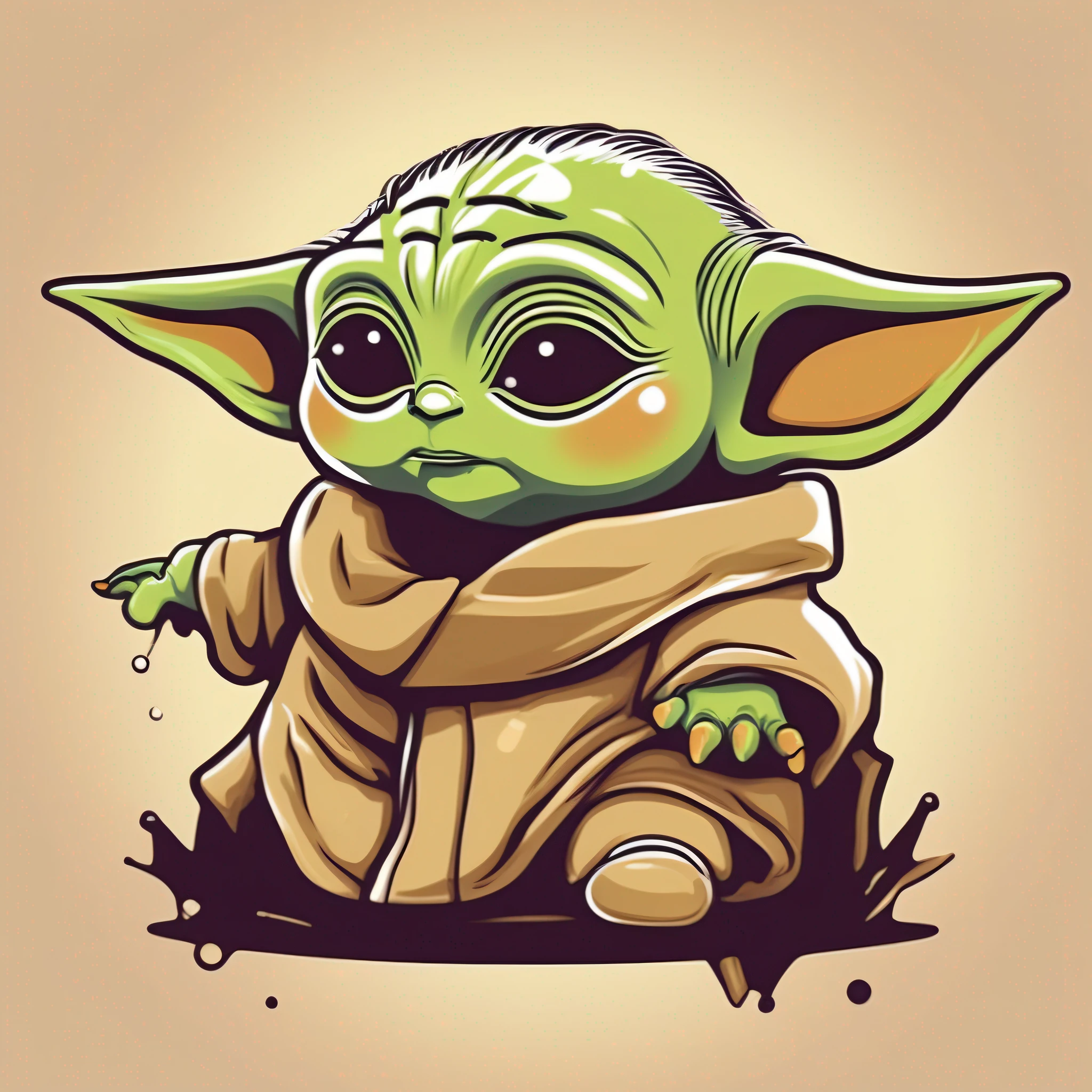 Yoda Vector T-shirt Design
