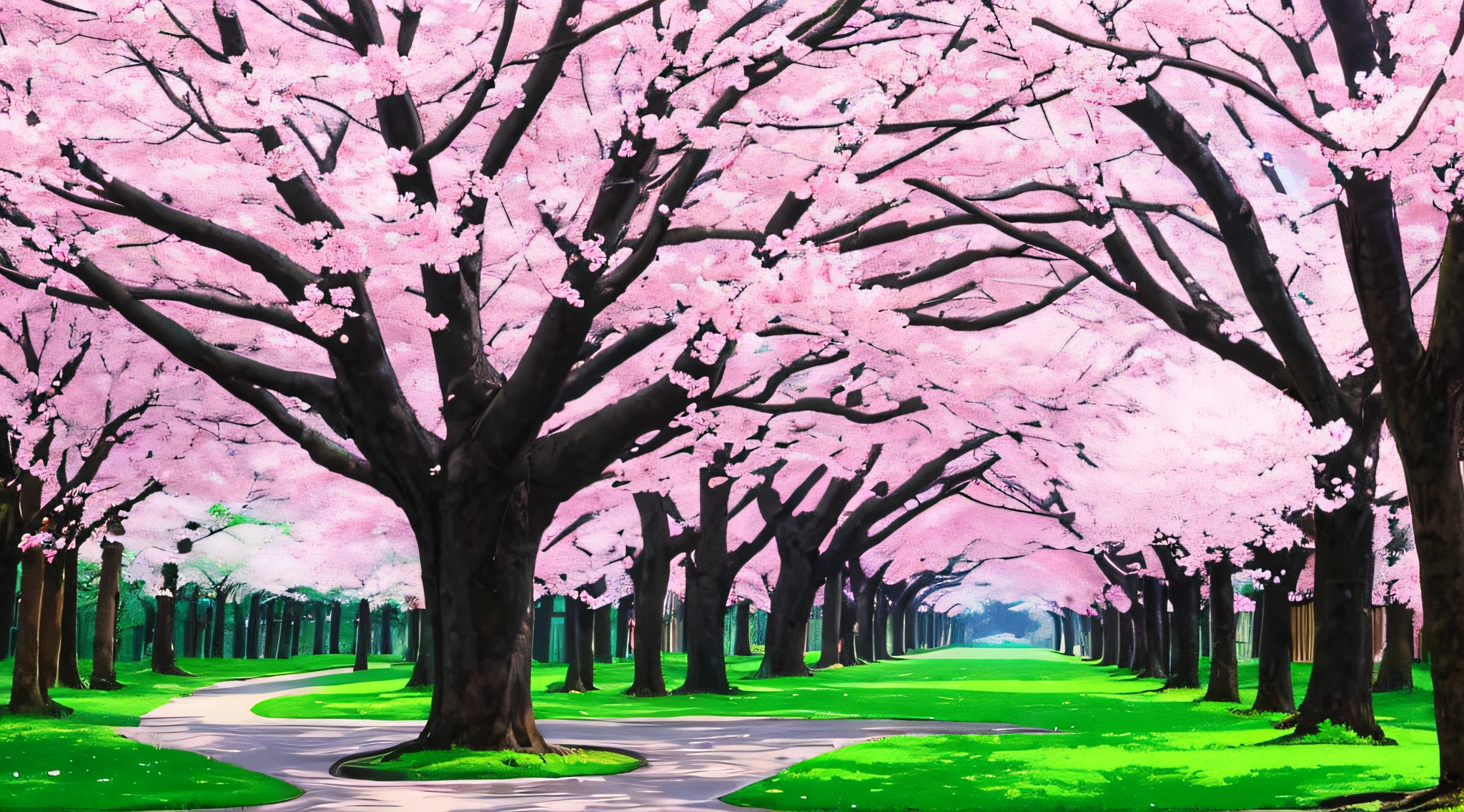 sakura blossoms, flowers, leaves, tree branches, beautiful, wano
