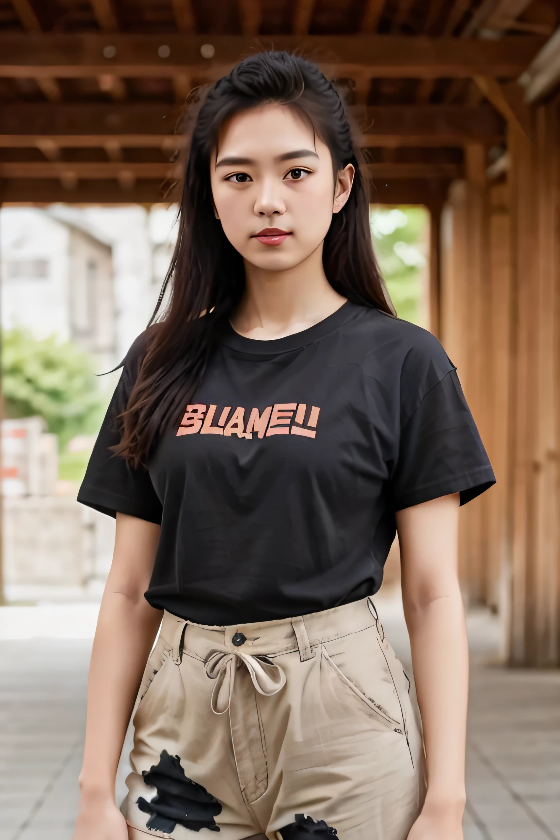 1girl,
a 20 y.o female wearing orange t-shirt , full body, beautiful,cute, front view , stand with post, long hair
soft lighting, Japanese, designer
masterpiece, best quality, 8k uhd, dslr, film grain, Fujifilm XT3 photorealistic painting art by midjourney and greg rutkowski
