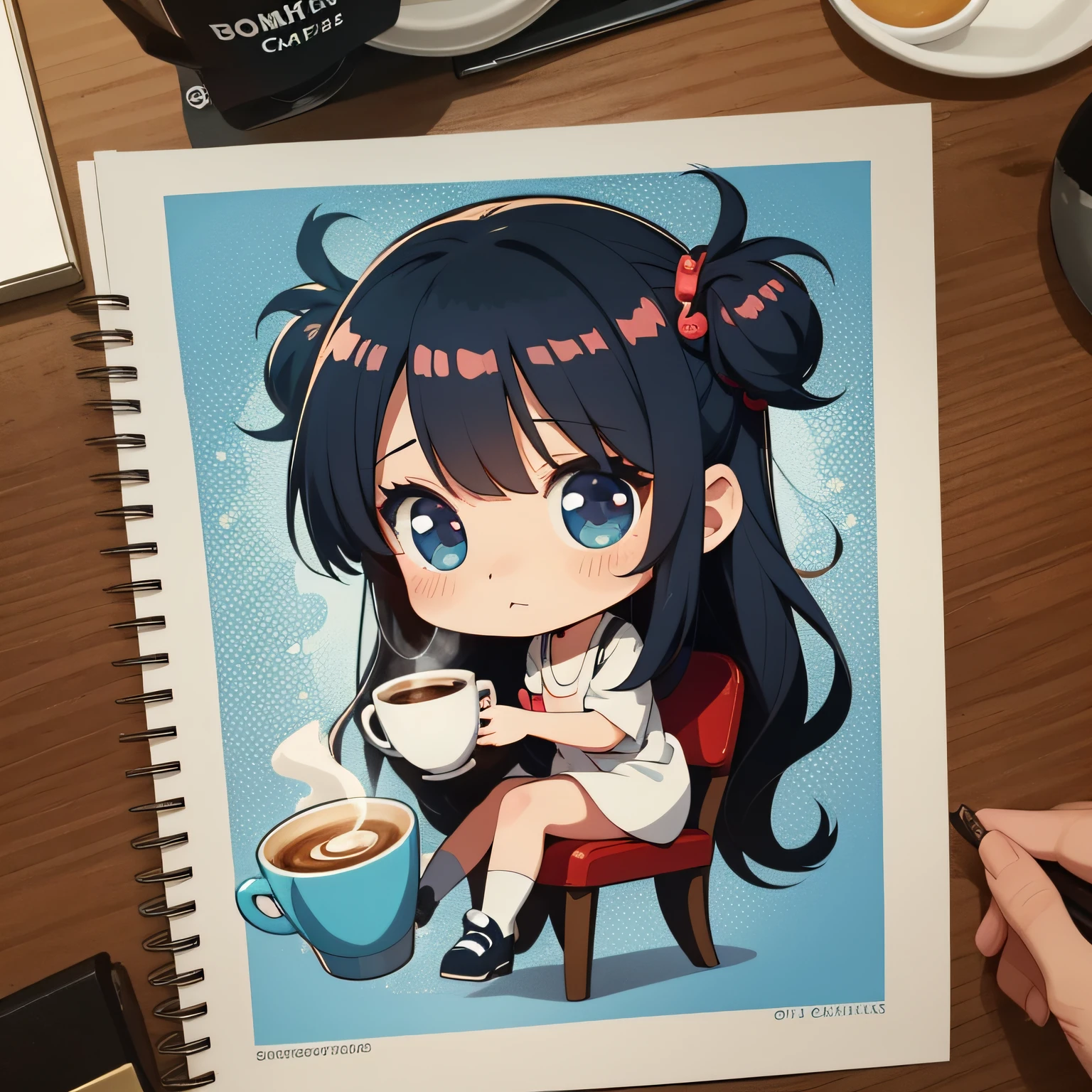 long hair cartoon girl sitting on chair, cartoon art style, cartoon cute, chibi girl, cute cartoon style, cute art style, cartoon style, charikatura, cartoon style illustration, cartoon digital art, cartoon art style, cute digital art, cute anime girl portrait, chibi, chibi style, Cute Cute Girl 2 Long Hair Cartoon Girl Sits on Chair, Anime Drawing, DeviantArt Contest Winner, Pop Art, Cartoon Art Style, Cartoon Cute, Chibi Girl, Cute Cartoon Style, Cartoon Style, Cartoon Style Illustration, Cartoon Digital Art, Cartoon Art Style, 3rd Person, Head Big, 2D2D anime girl, 2d anime character chibi cute girl, café, café chair, coffee in café, coffee