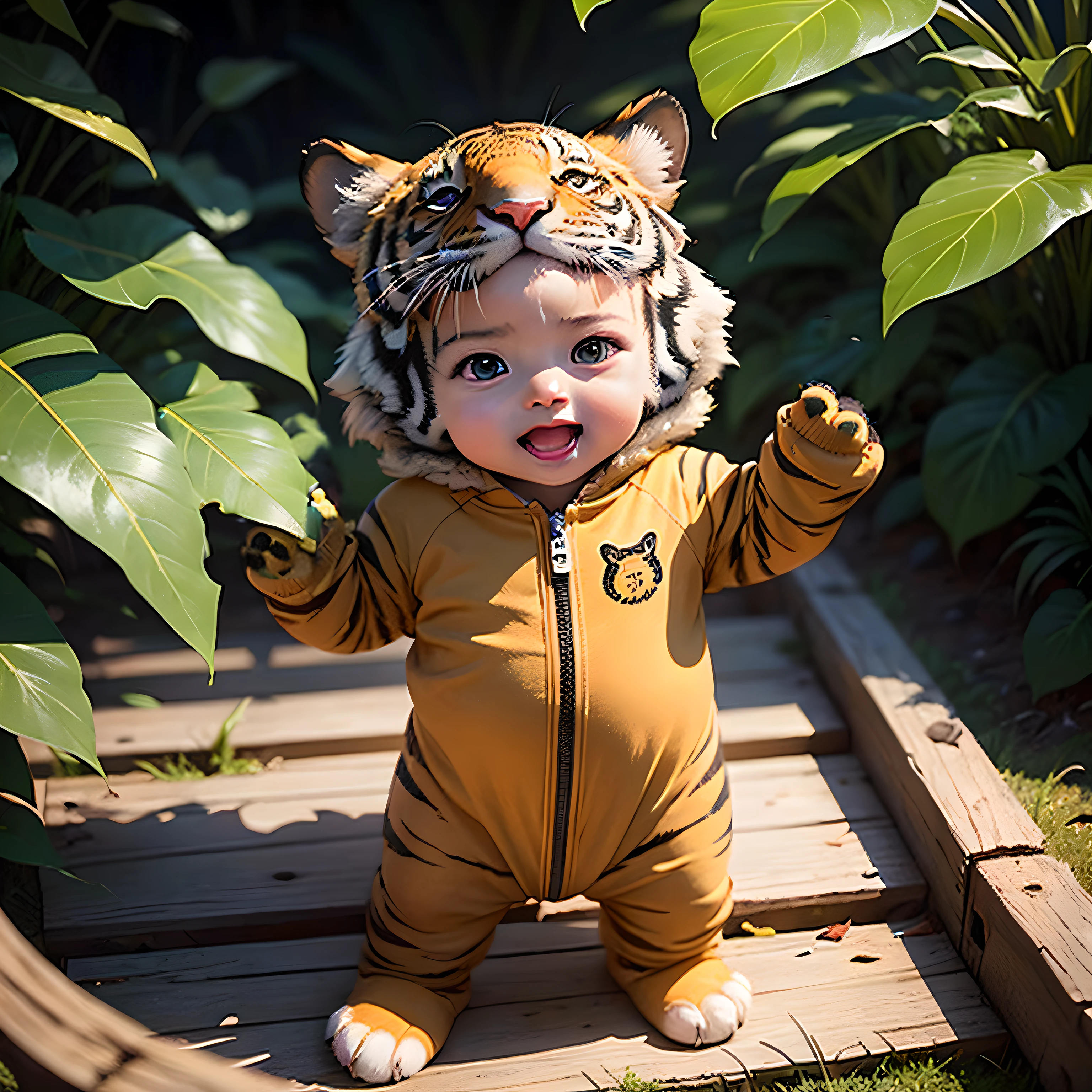 Tiger paw gloves