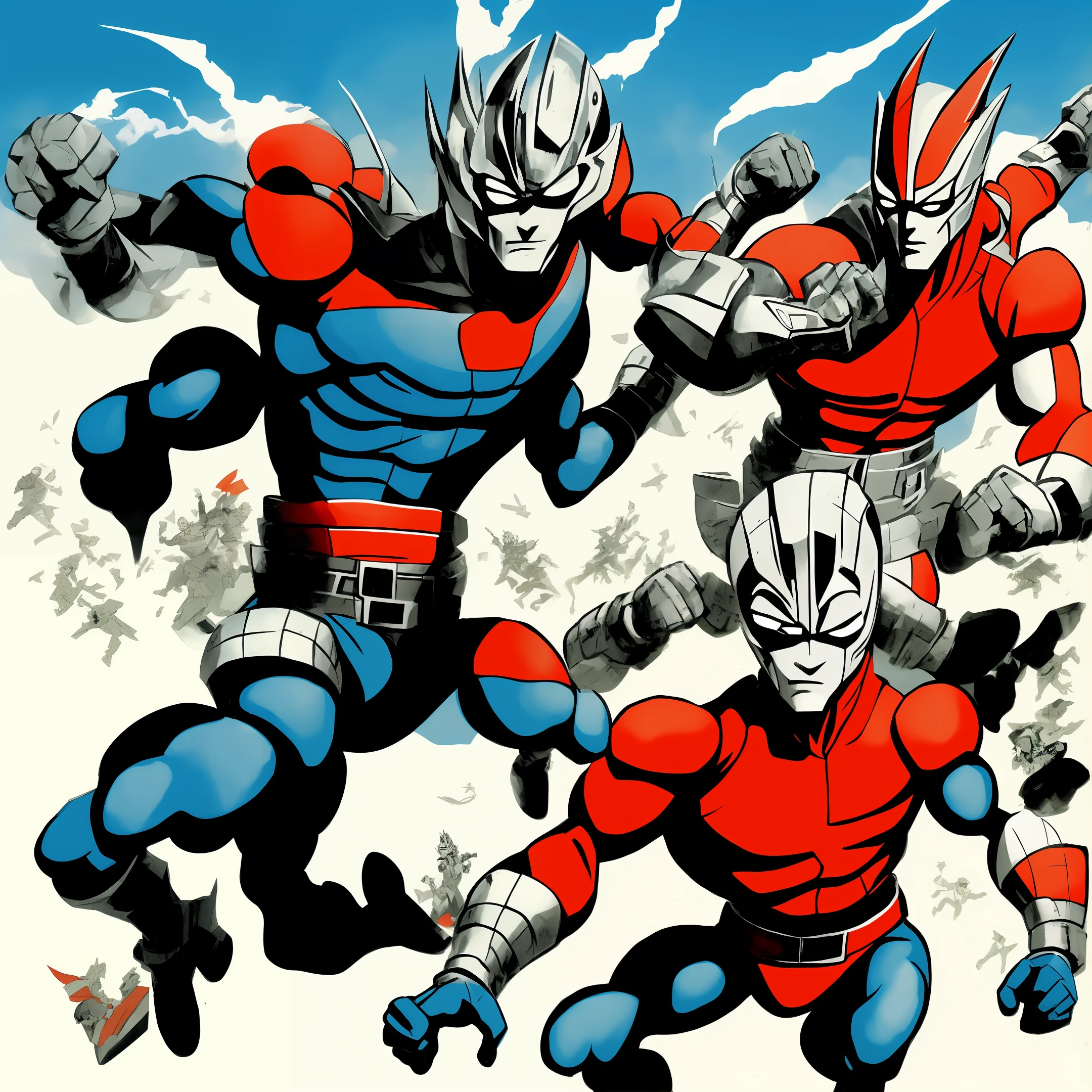 Ultraman in a fight